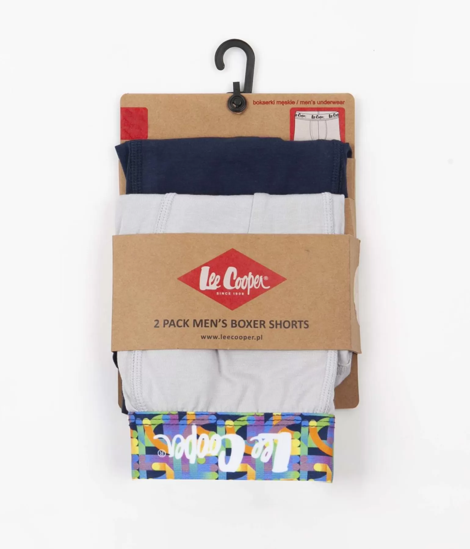 Lee Cooper Bokserki*Bokserki 2-pak DUOBOX 9533 BLUE GREY