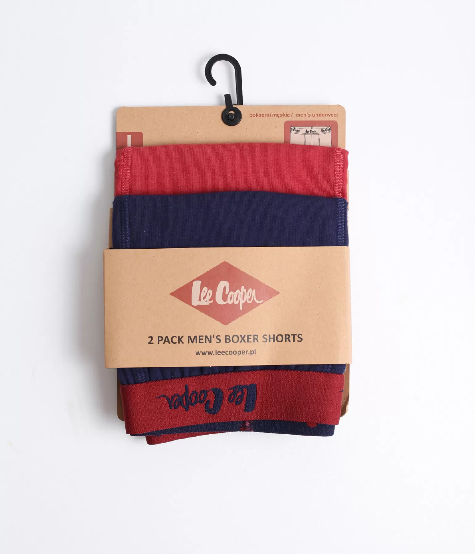 Lee Cooper Bokserki*Bokserki 2-pak DUOBOX 9542 RED NAVY