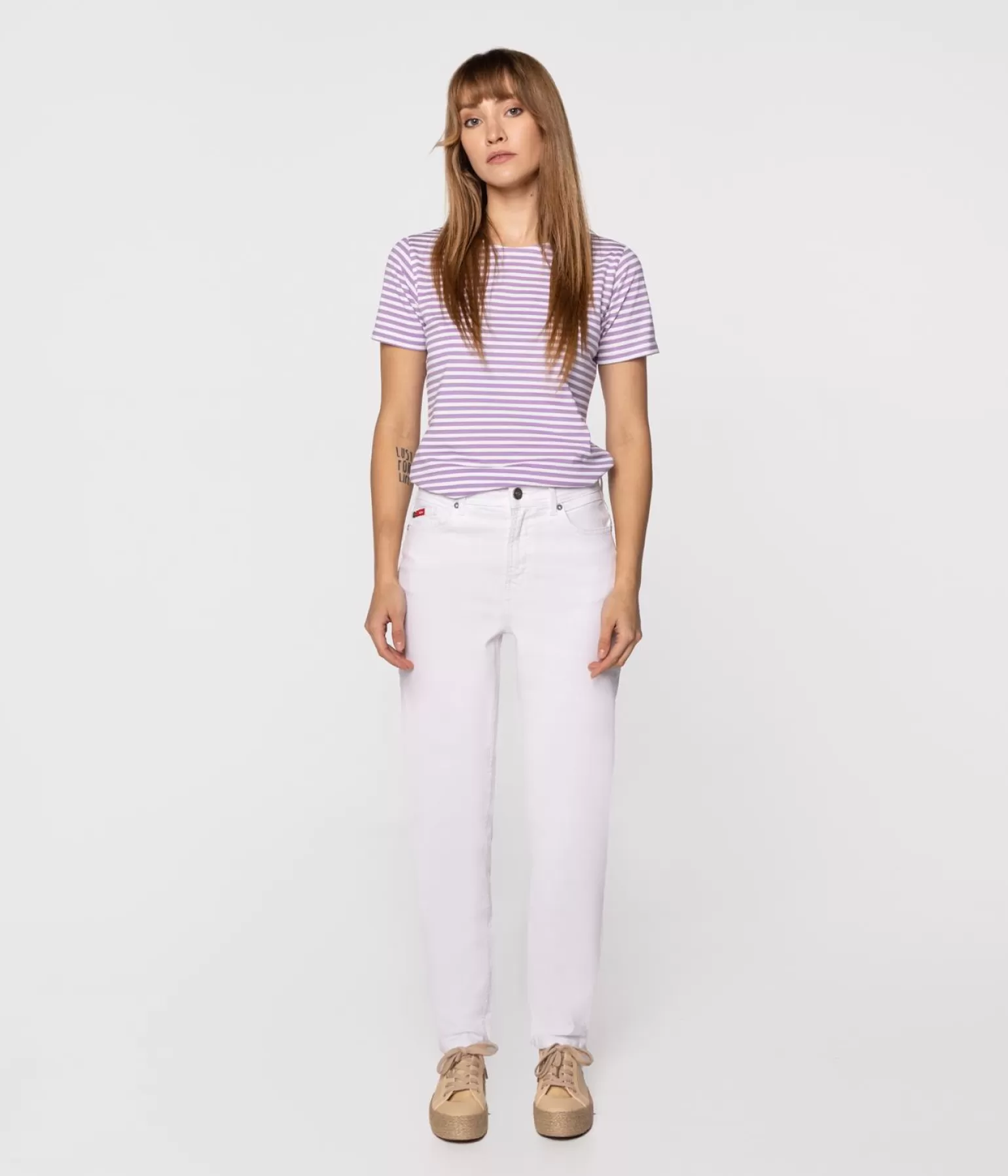 Lee Cooper Mom Jeans | Mom Jeans*Jeansy Damskie Mom Jeans MATEA 1280 WHITE