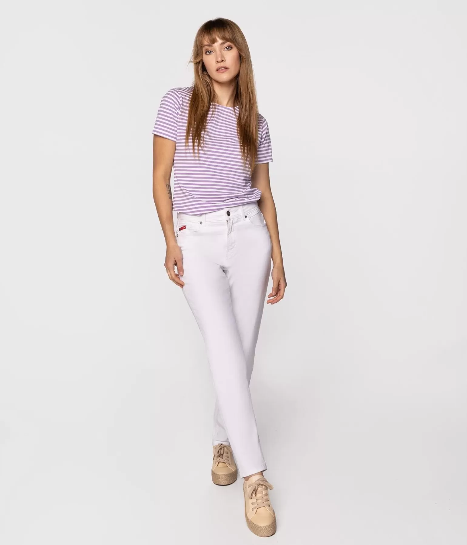 Lee Cooper Mom Jeans | Mom Jeans*Jeansy Damskie Mom Jeans MATEA 1280 WHITE