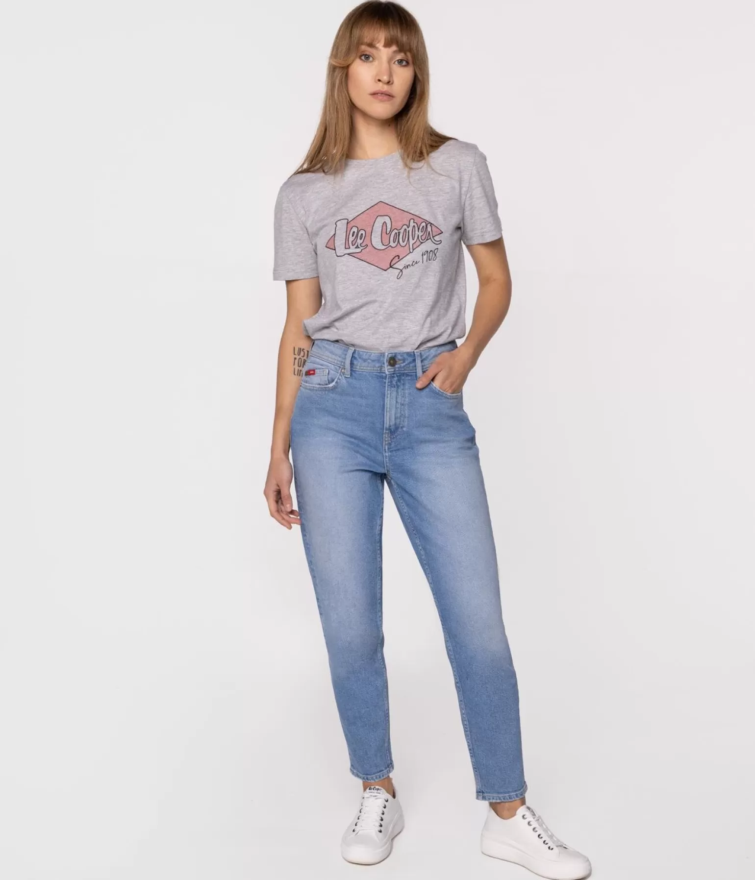 Lee Cooper Mom Jeans | Mom Jeans*Jeansy Damskie Mom Jeans MATEA 2417 LIGHT BRUSHED