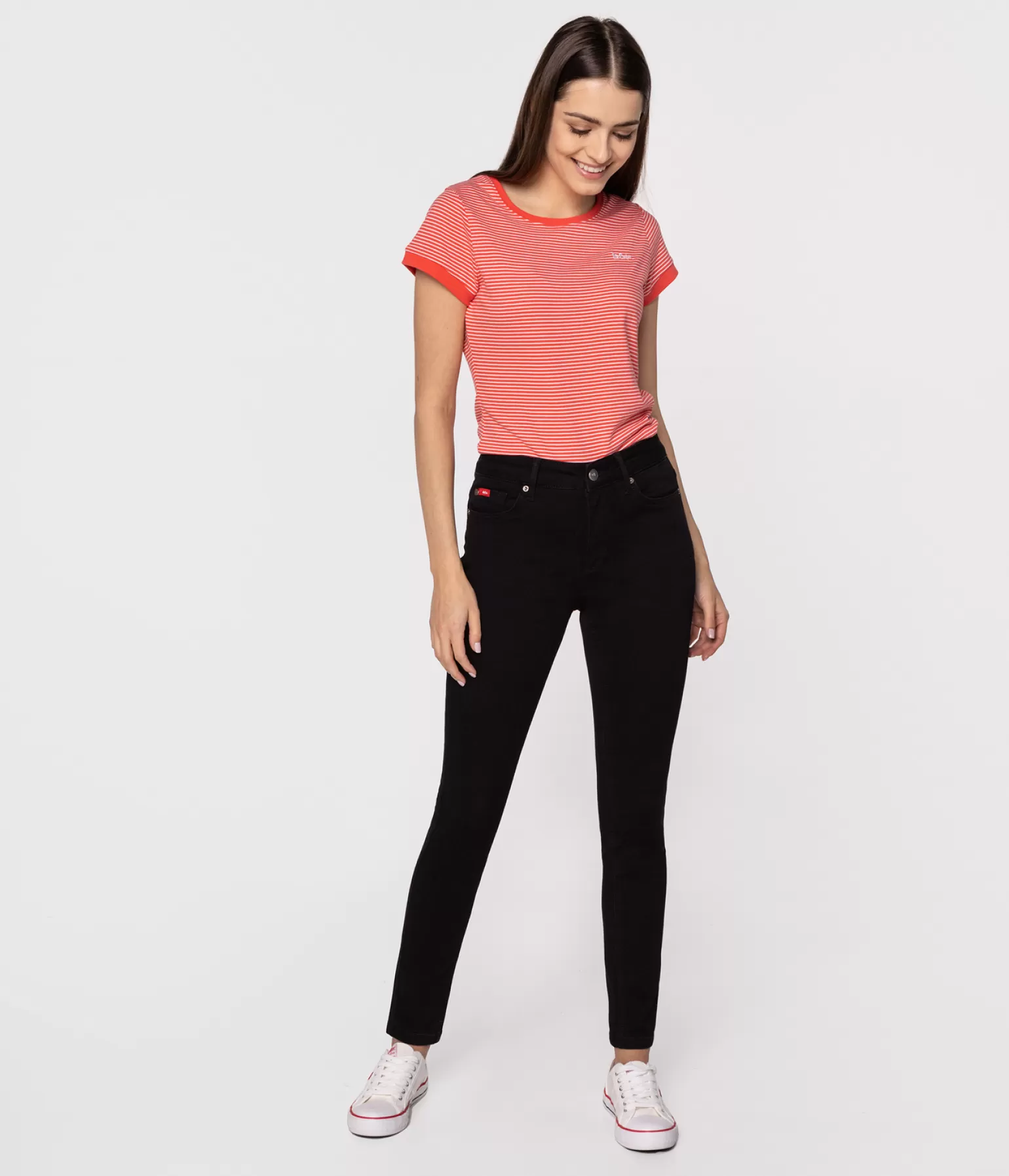 Lee Cooper Skinny | Skinny*Jeansy Damskie Skinny SCARLET 8151 BLACK BLACK