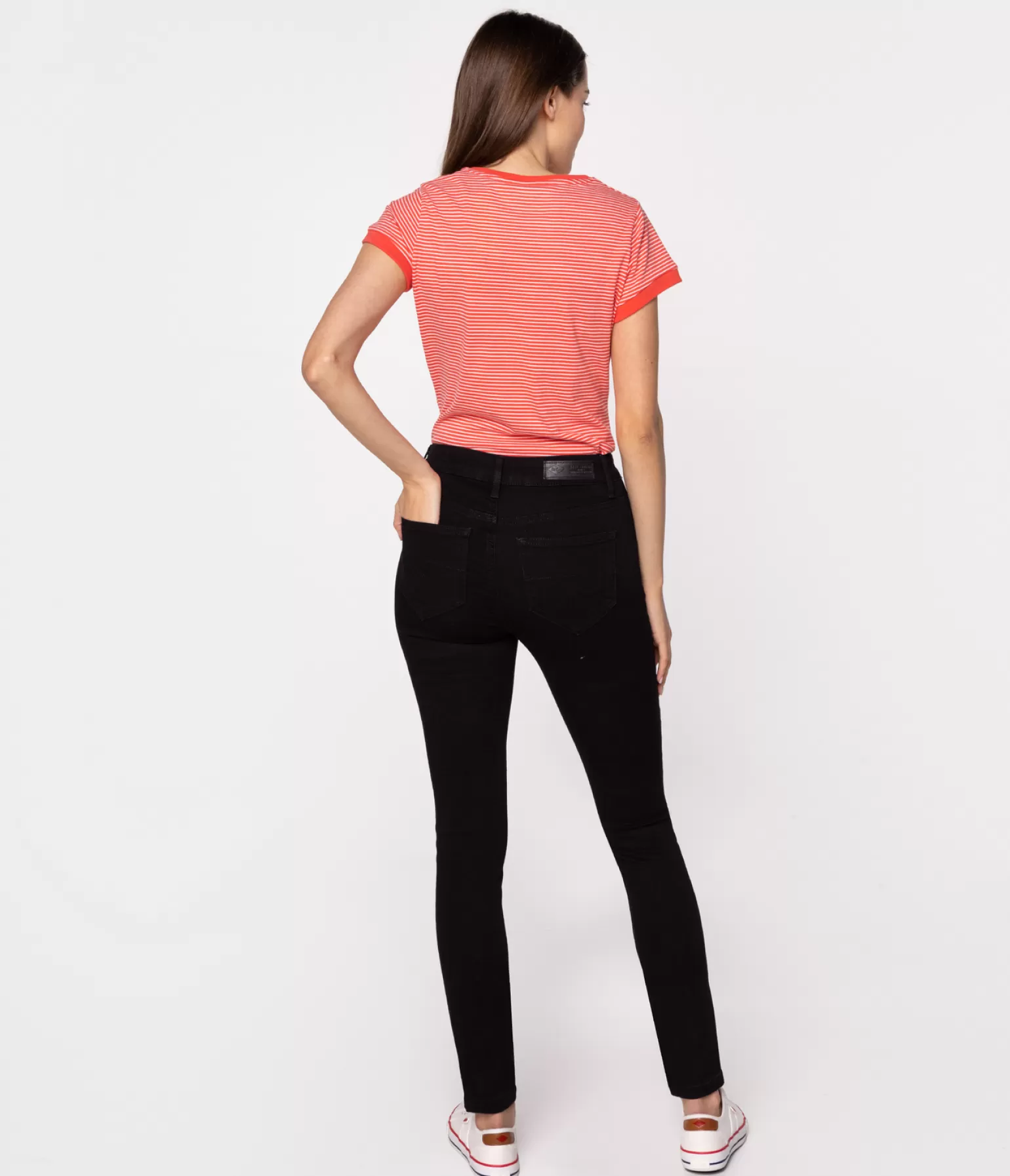 Lee Cooper Skinny | Skinny*Jeansy Damskie Skinny SCARLET 8151 BLACK BLACK