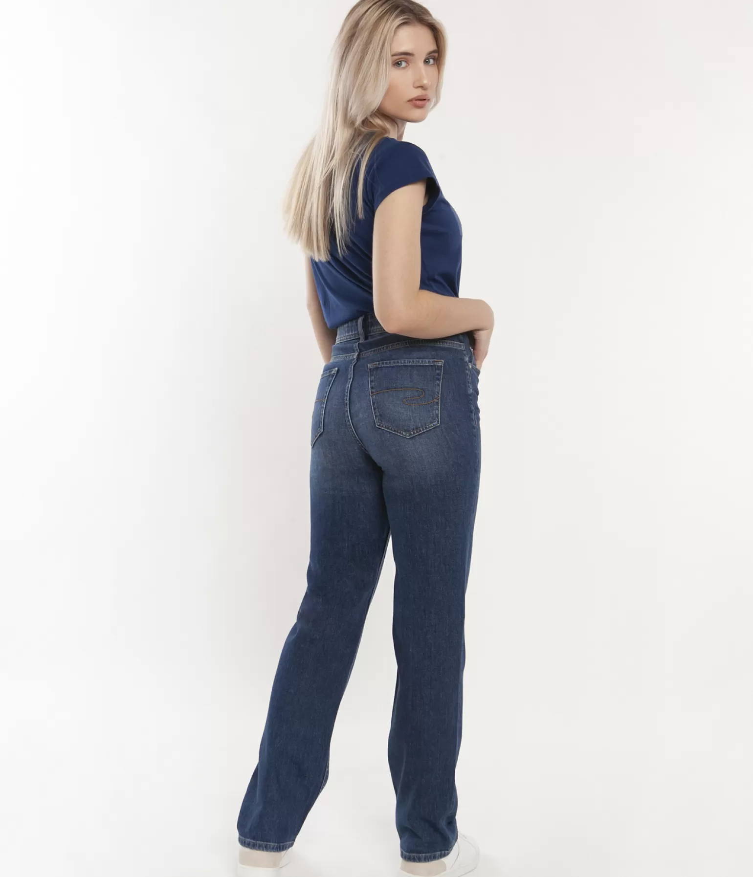 Lee Cooper Straight | Straight*Jeansy Damskie Straight PARIS 1054 DARK RUSHED