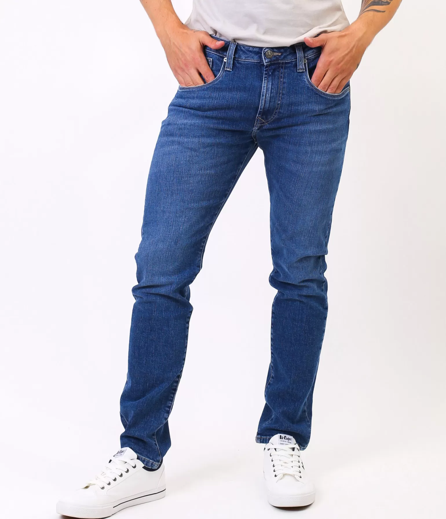 Lee Cooper Slim | Slim*Jeansy Męsie Slim NORRIS 0268 BRUSHED USED