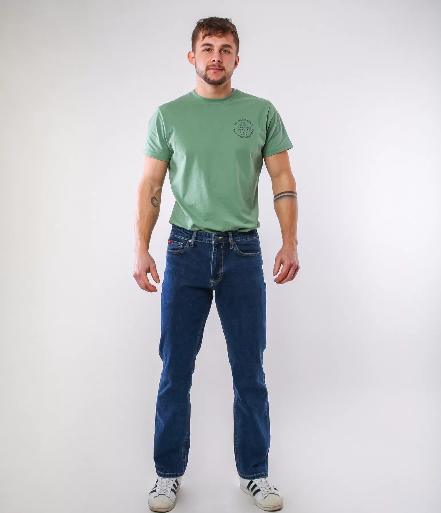 Lee Cooper Regular | Regular*Jeansy Męskie Regular LC118 4220 STONE