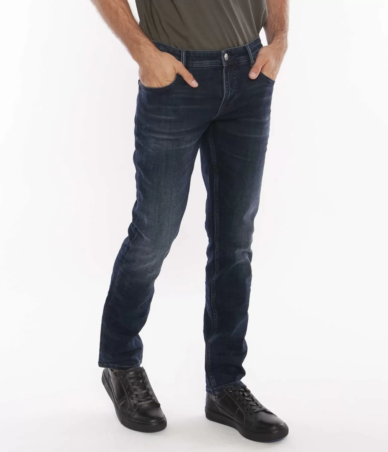 Lee Cooper Slim | Slim*Jeansy Męskie Slim JAMES 0912 DARK WASH USED