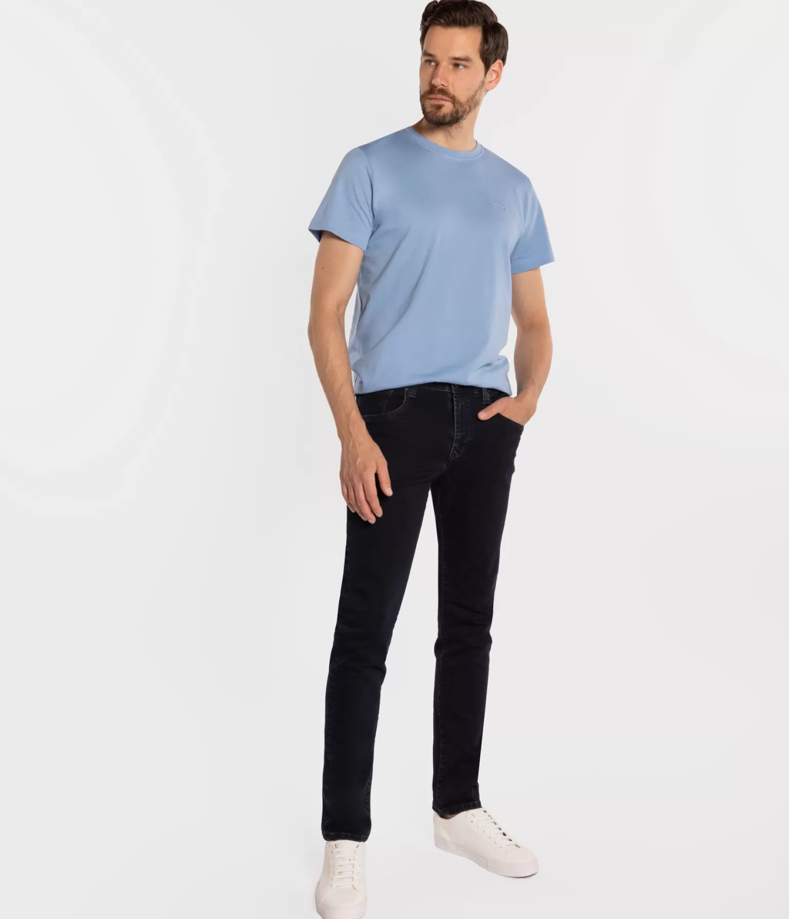 Lee Cooper Slim | Slim*Jeansy Męskie Slim NORRIS 1386 BLUE BLACK