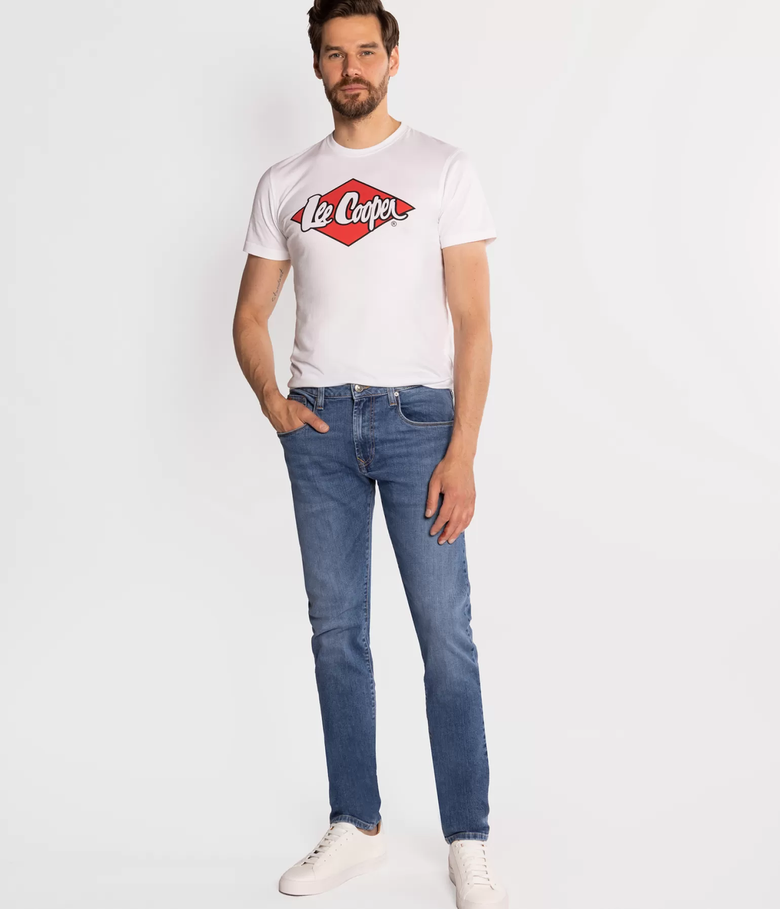 Lee Cooper Slim | Slim*Jeansy Męskie Slim NORRIS 7270 LIGHT BRUSHED