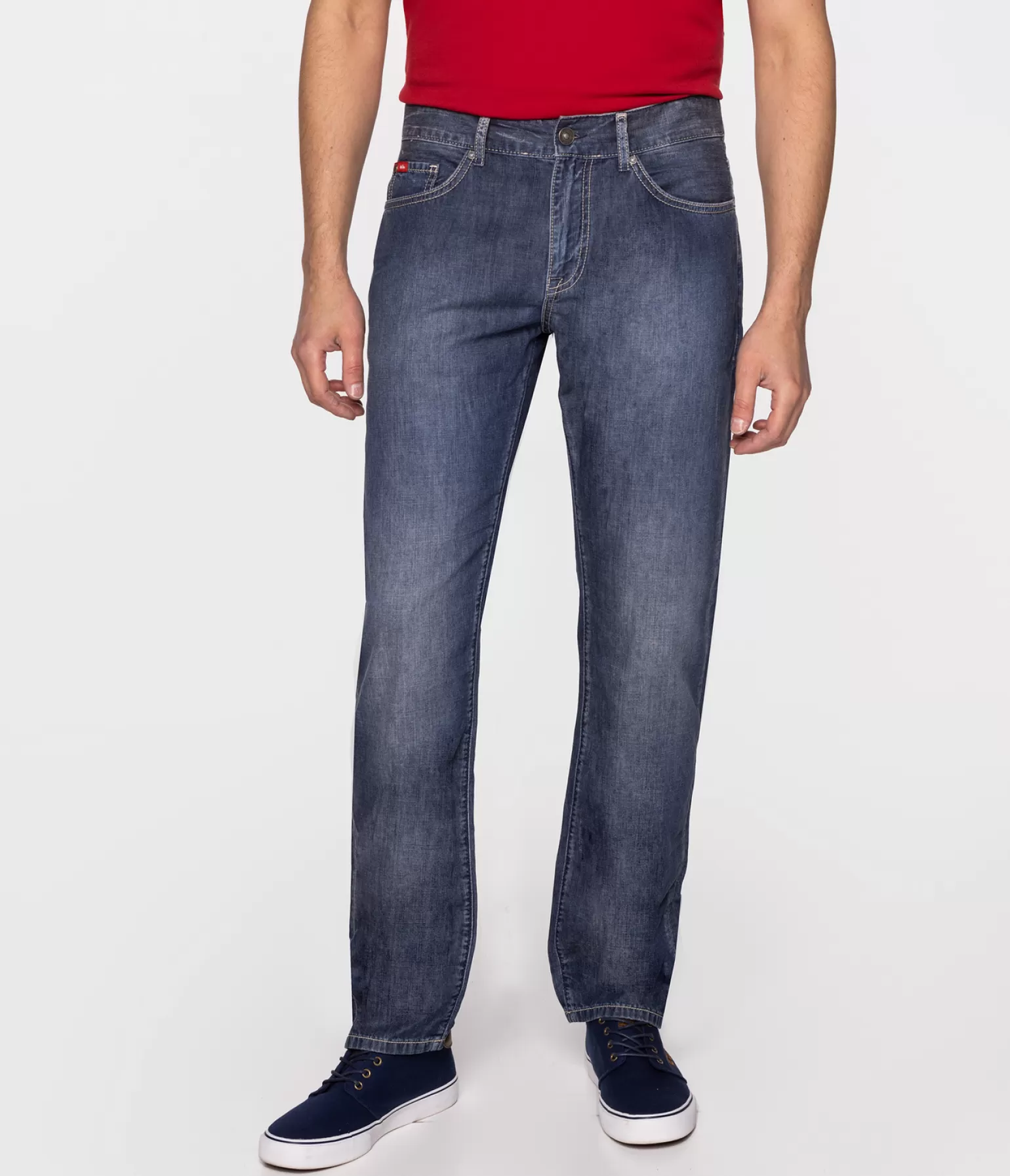 Lee Cooper Straight | Straight*Jeansy Męskie Straight Cienki Denim HARRY 0428 STONE USED