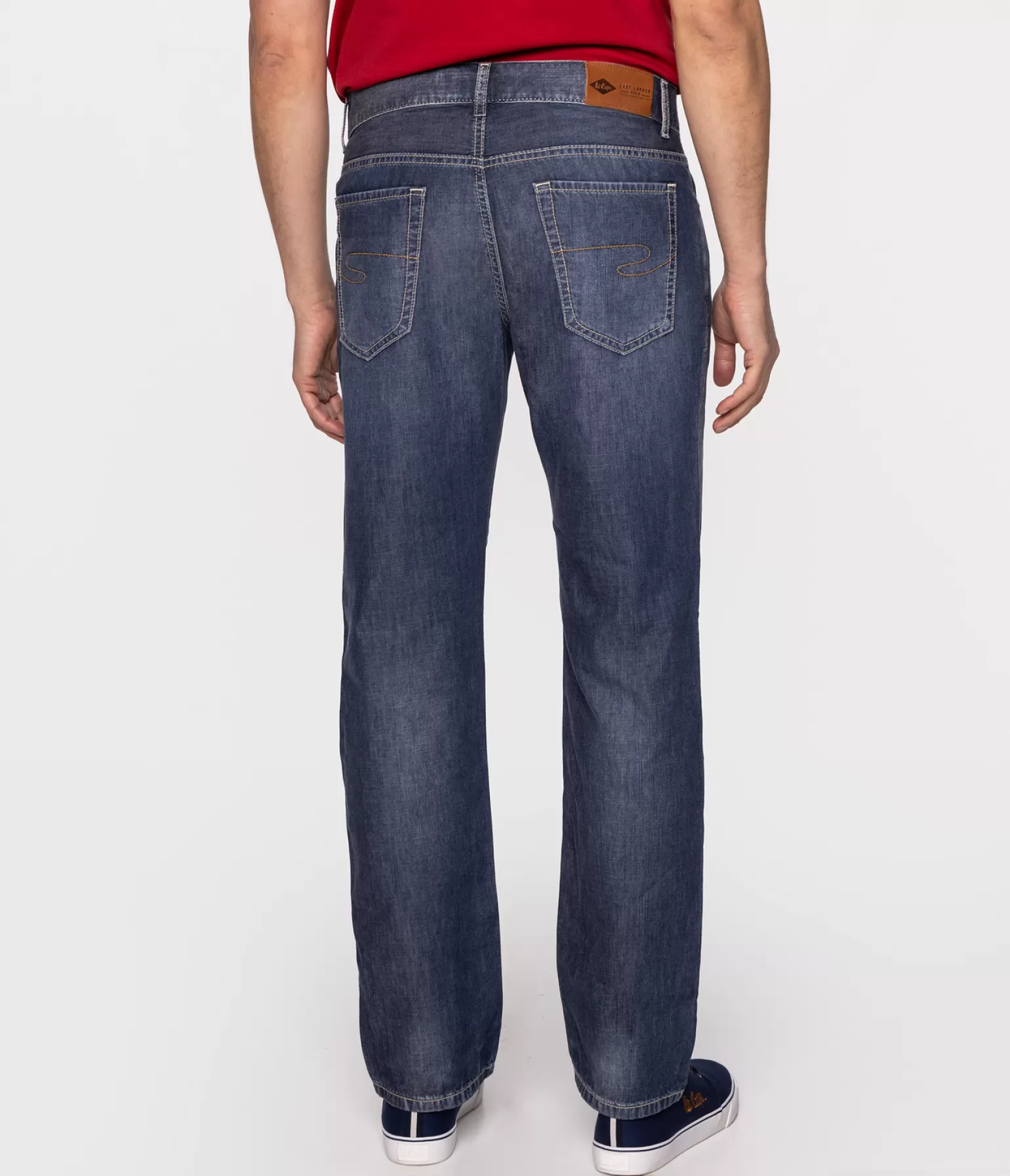 Lee Cooper Straight | Straight*Jeansy Męskie Straight Cienki Denim HARRY 0428 STONE USED