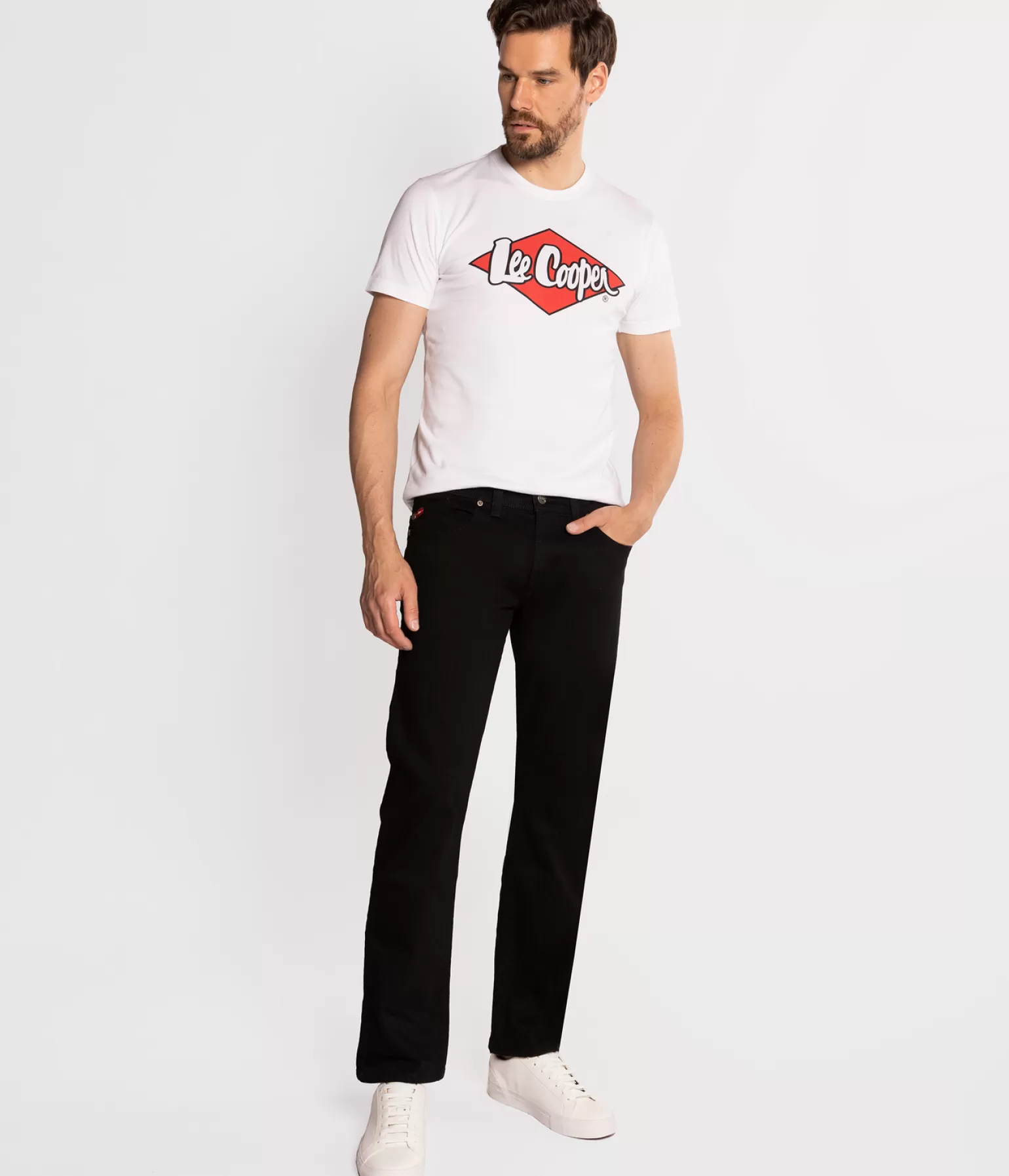 Lee Cooper Straight | Straight*Jeansy Męskie Straight HARRY 1900 BLACK