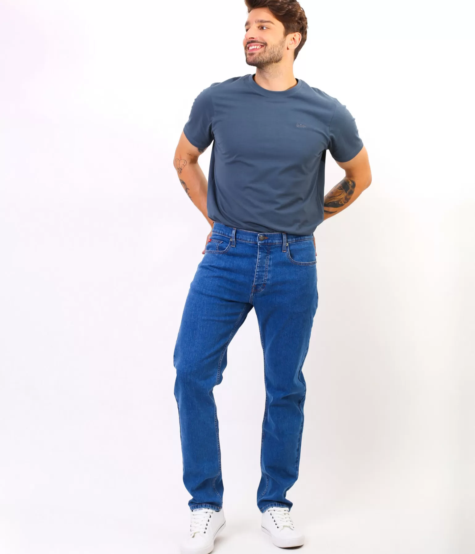 Lee Cooper Tapered | Tapered*Jeansy Męskie Tapered ARTUR SEVRAN STONE