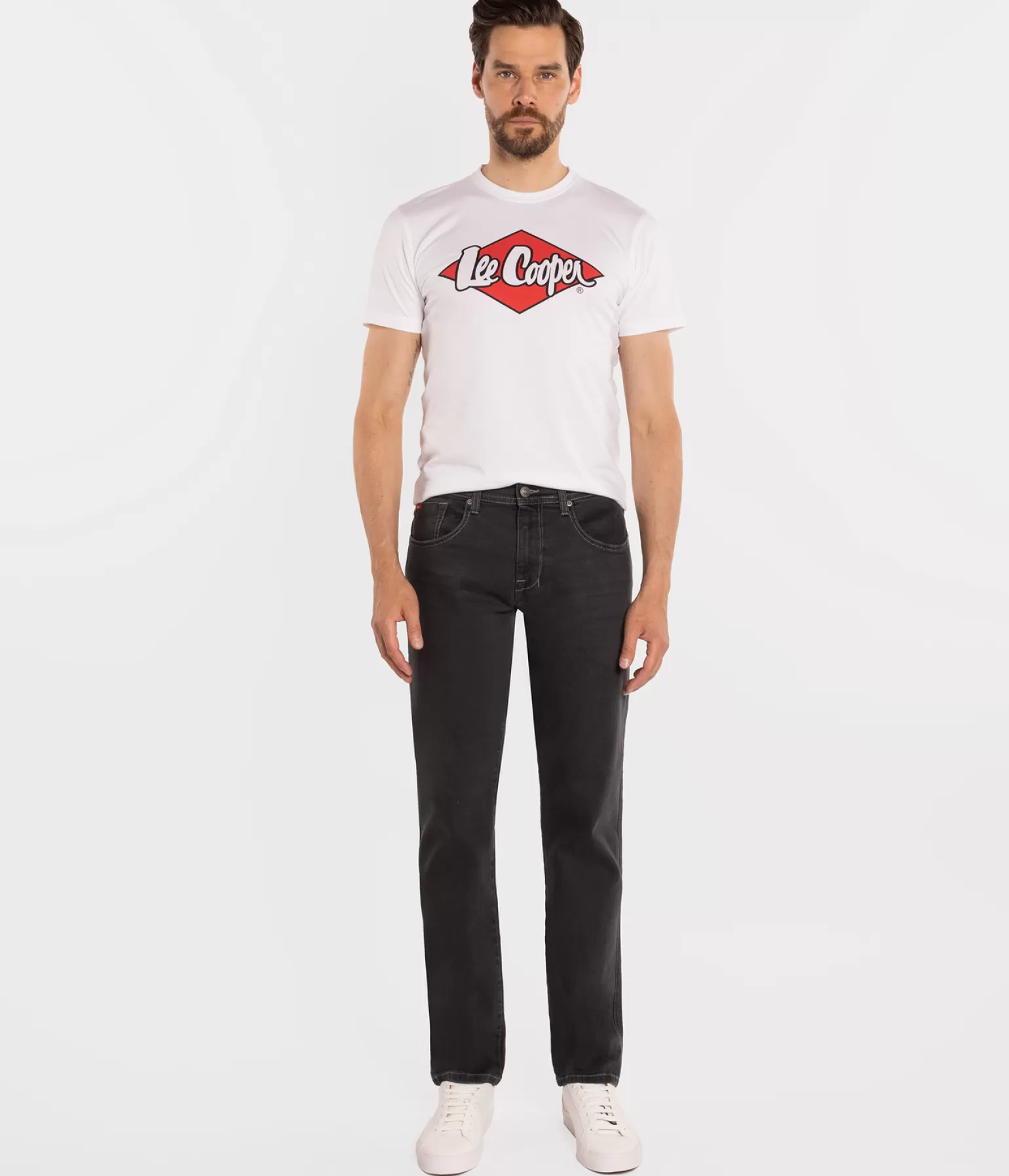 Lee Cooper Tapered | Tapered*Jeansy Męskie Tapered LC7504 1049 BLACK USED