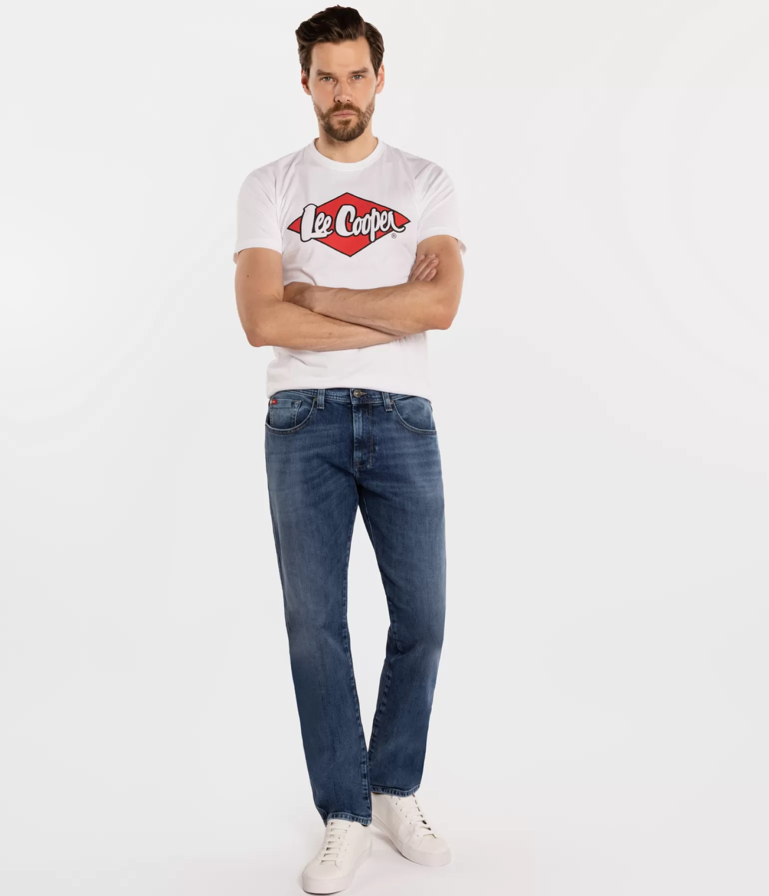 Lee Cooper Tapered | Tapered*Jeansy Męskie Tapered LC7504 1558 BRUSHED USED