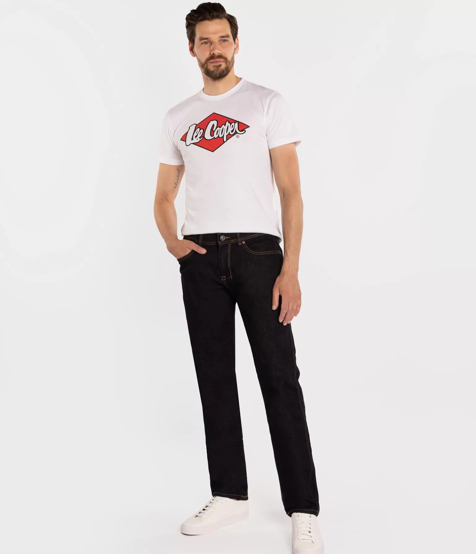 Lee Cooper Tapered | Tapered*Jeansy Męskie Tapered LC7504 4220 RINSED