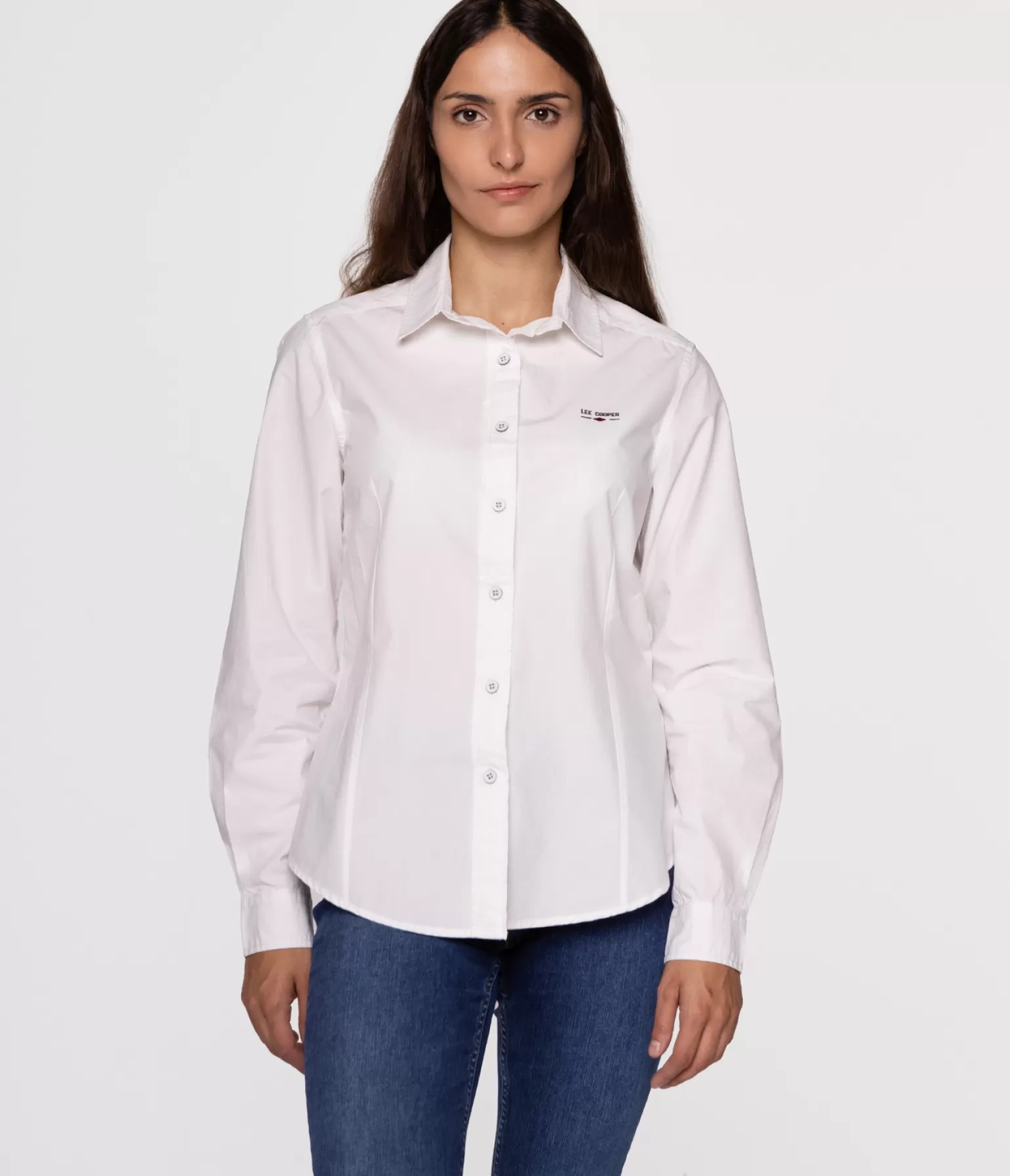 Lee Cooper Koszule*Koszula Damska Regular VALERIE 8231 WHITE