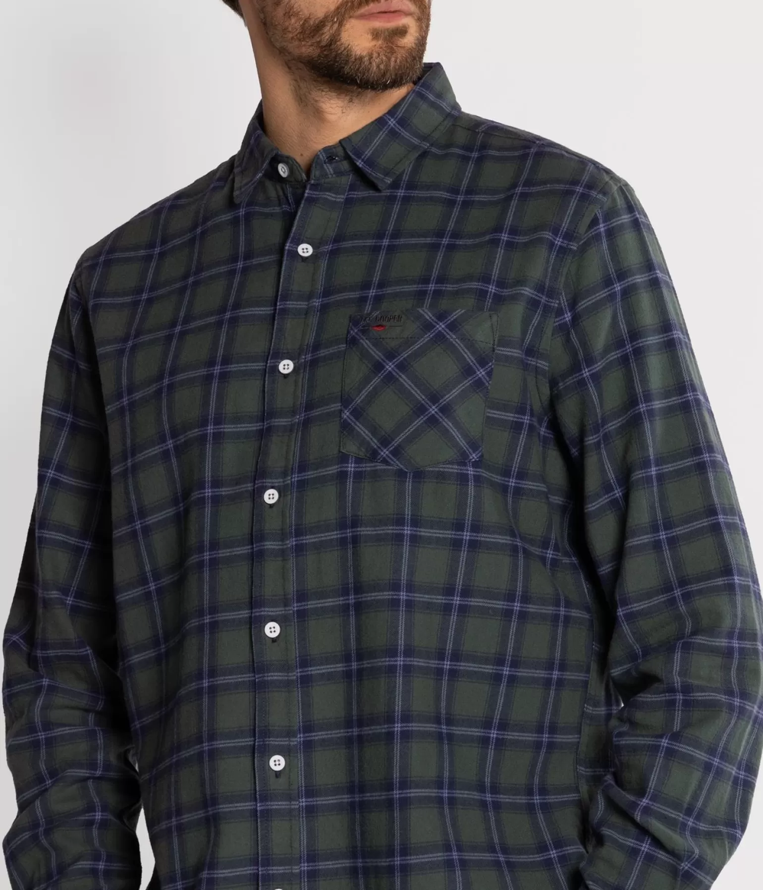 Lee Cooper Koszule*Koszula Męska Regular JAYDEN 8349 DARK FOREST