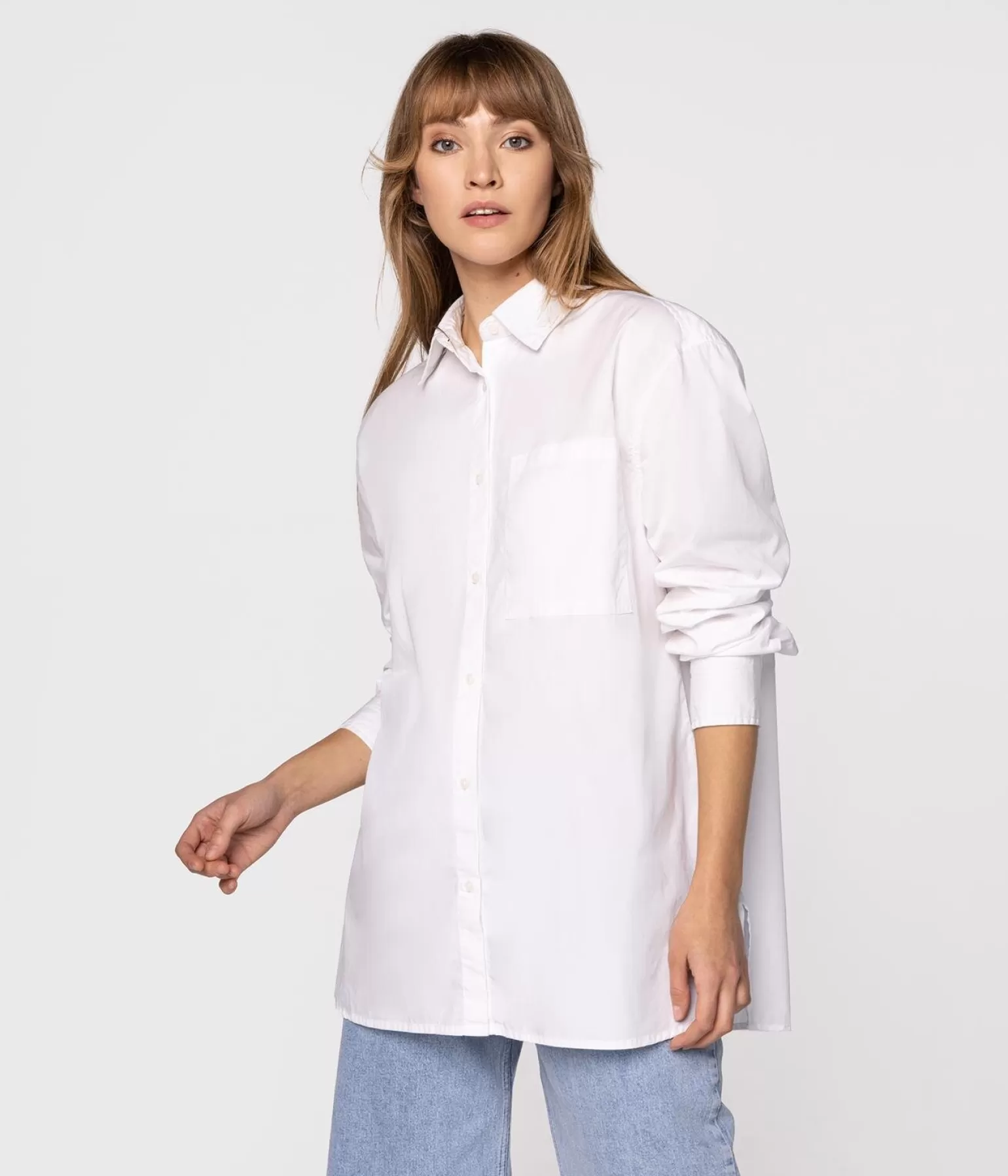 Lee Cooper Koszule*Koszula Oversize LAURA 1060 WHITE