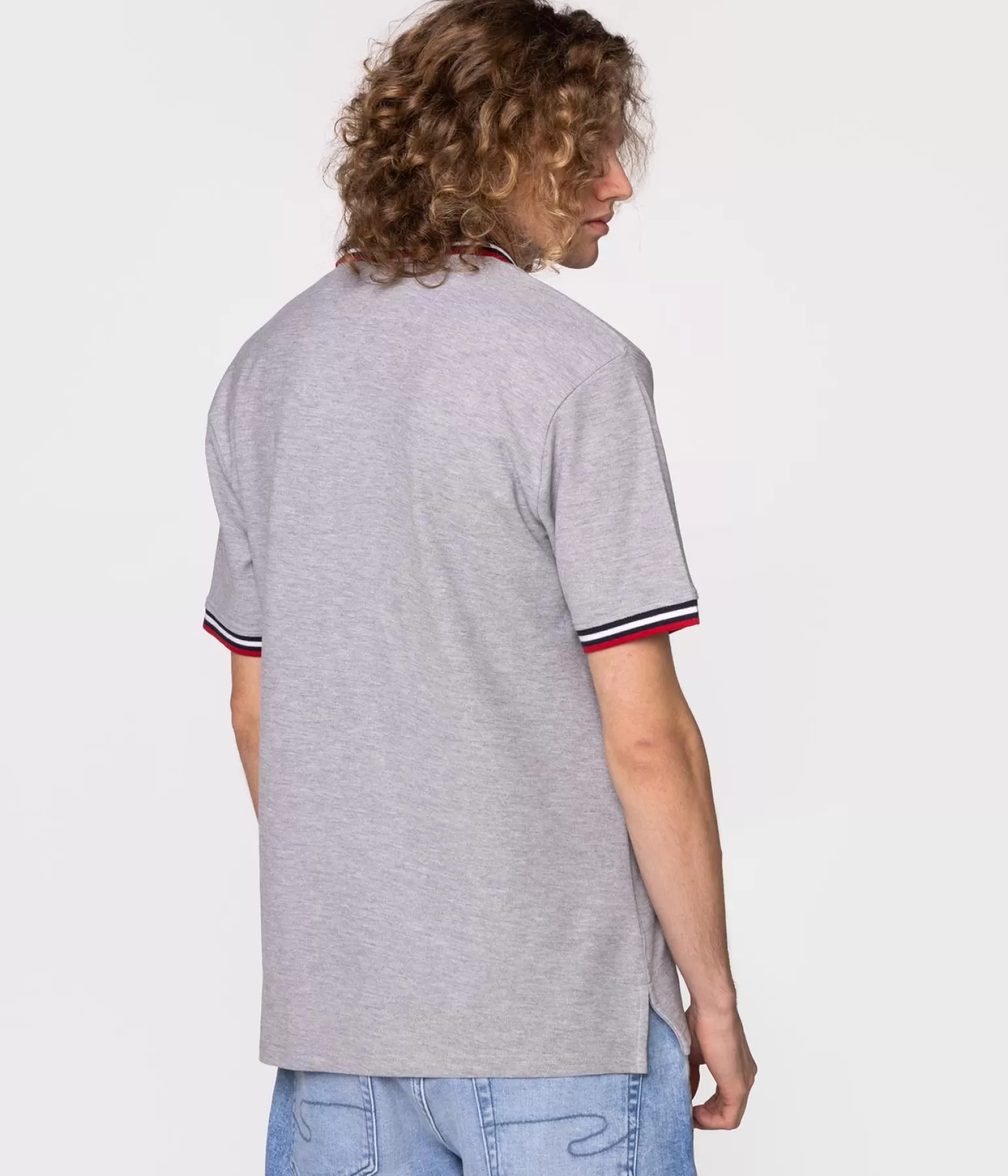 Lee Cooper Polo*Koszulka Polo FALCON 2434 GREY MELANGE