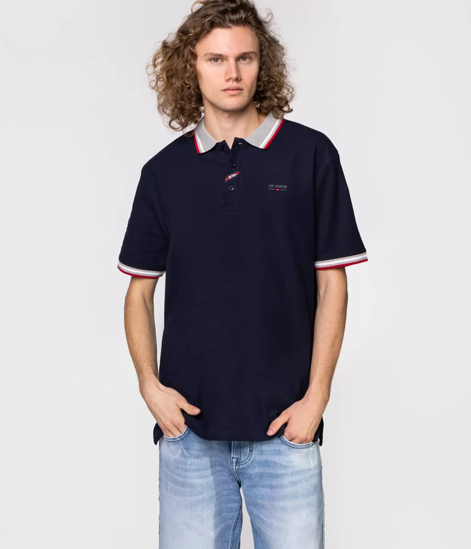 Lee Cooper Polo*Koszulka Polo FALCON 2434 NAVY