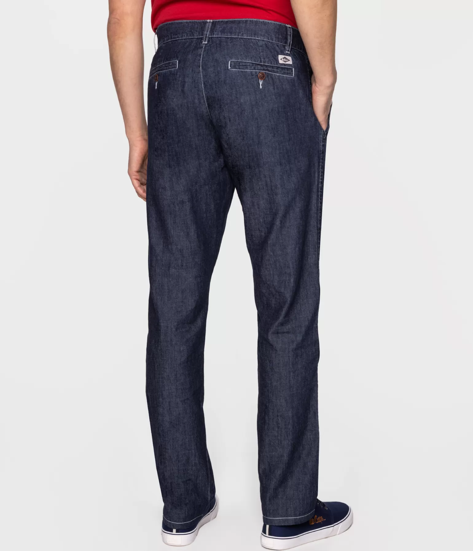 Lee Cooper Spodnie non denim*Niedenimowe Bawełniane Spodnie Męskie GALATA 7633 STONE