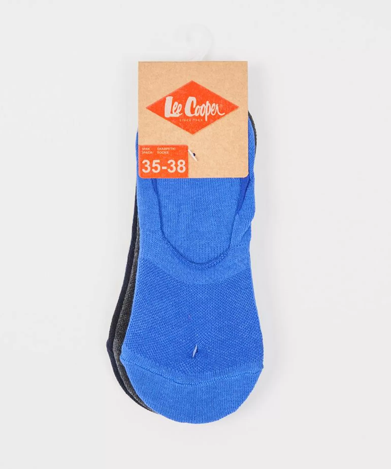 Lee Cooper Skarpety | Skarpety*Skarpetki Stopki Balerinki Mix 3-pak INVSOCKS 1802 BLUE MIX