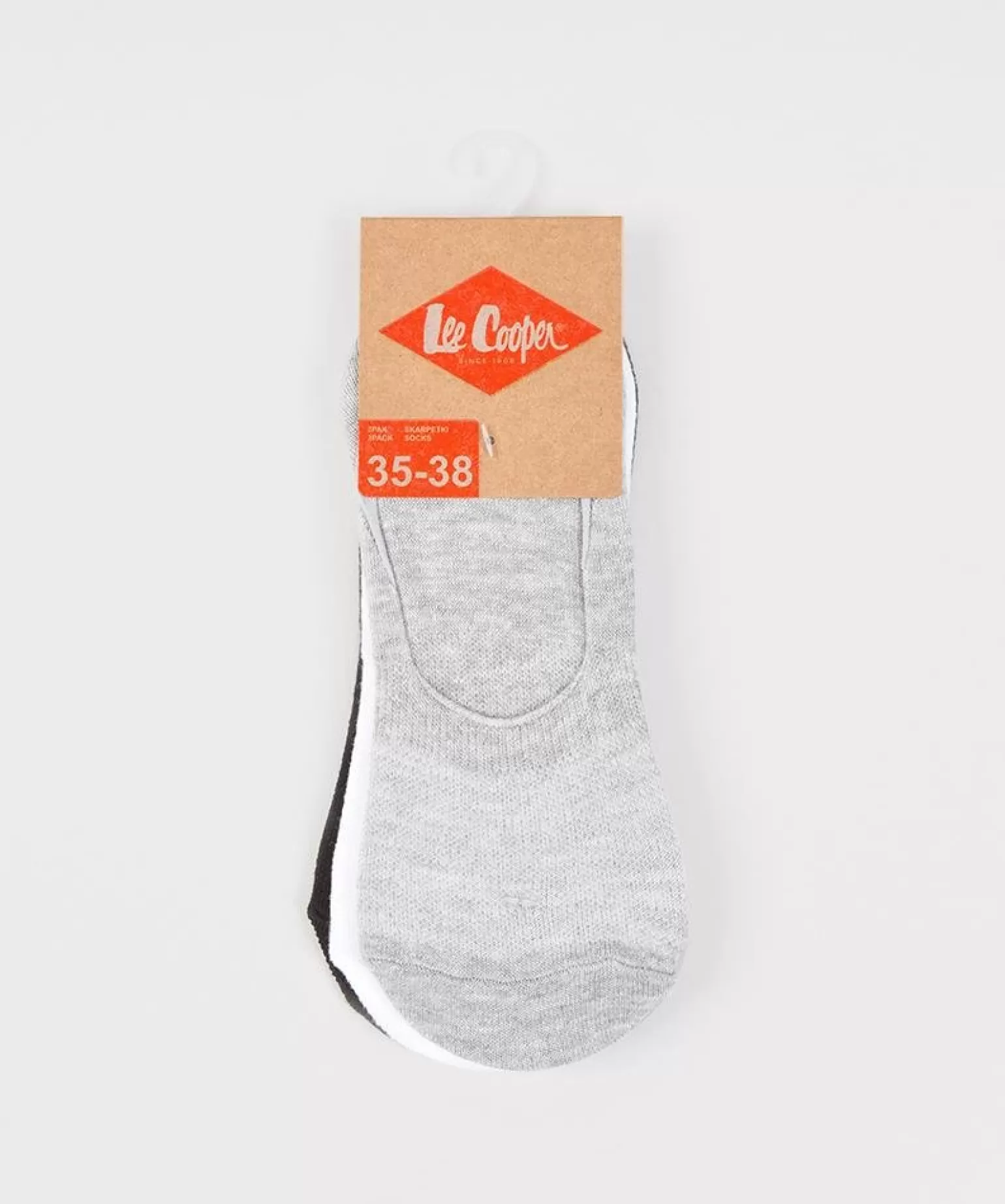 Lee Cooper Skarpety | Skarpety*Skarpetki Stopki Balerinki Mix 3-pak INVSOCKS 1802 MIX GREY