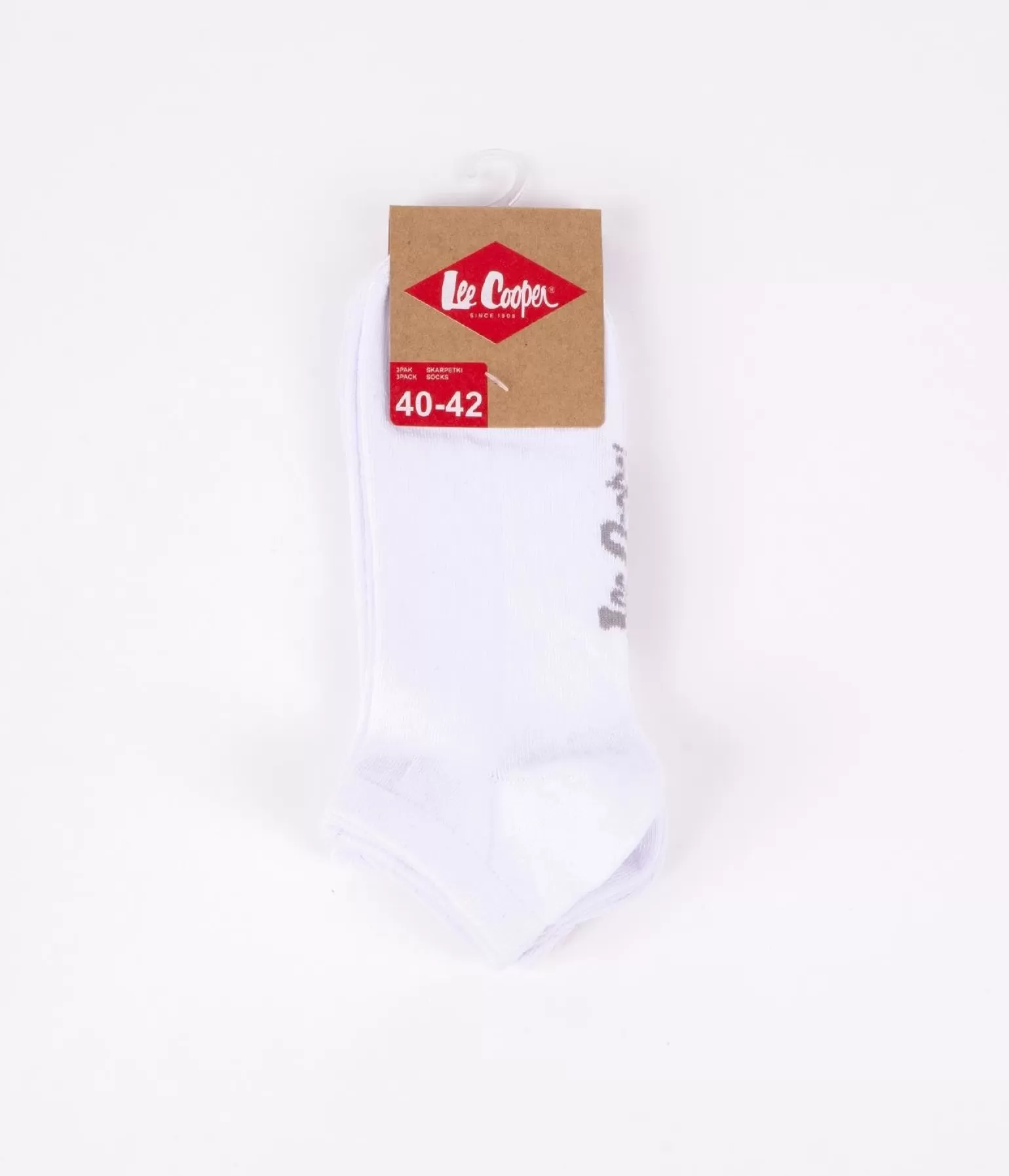 Lee Cooper Skarpety*Skarpety Stopki 3-pak SNESOCKS 0734 WHITE