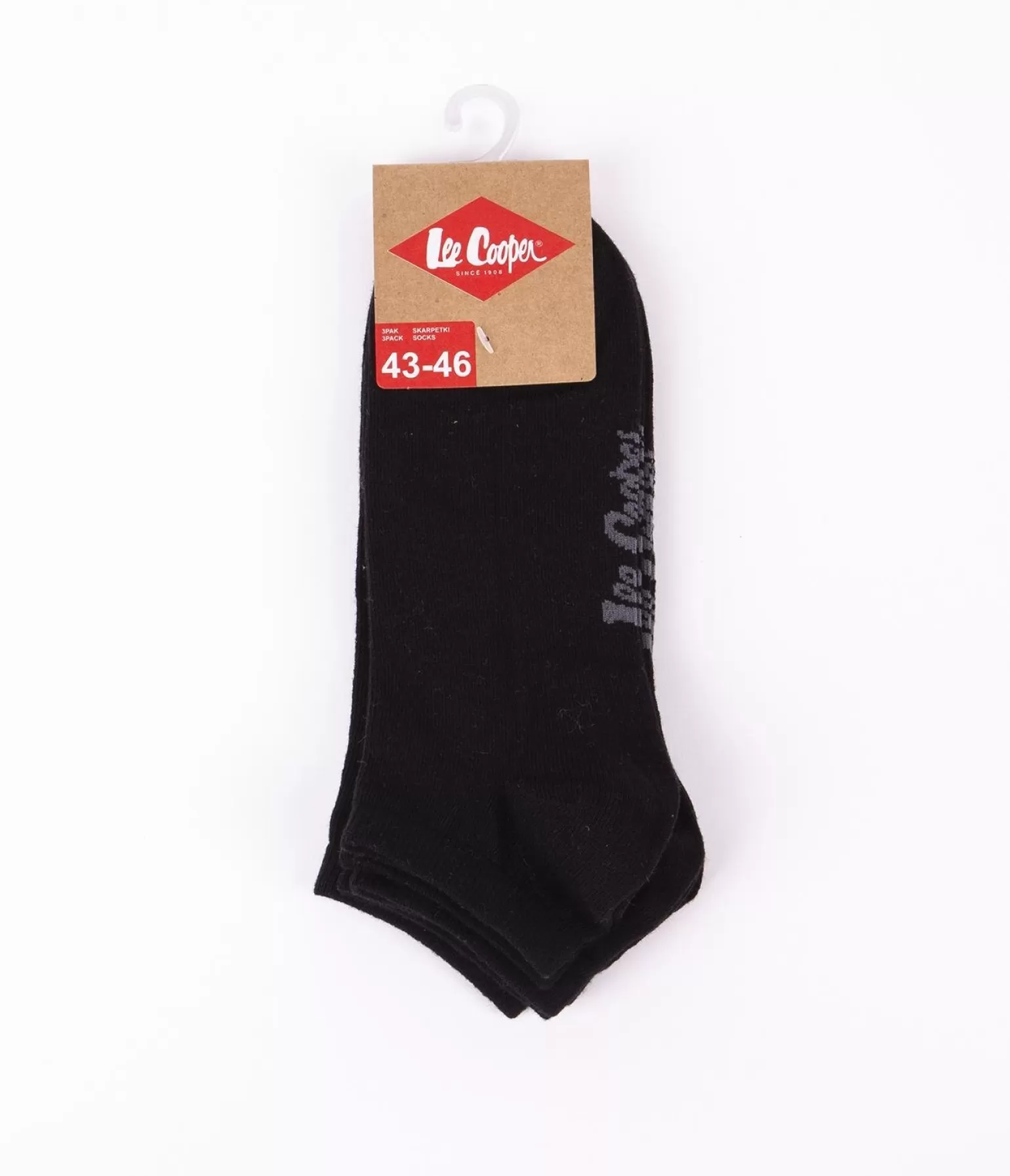 Lee Cooper Skarpety*Skarpety Stopki Czarne 3-pak SNESOCKS 0733 BLACK