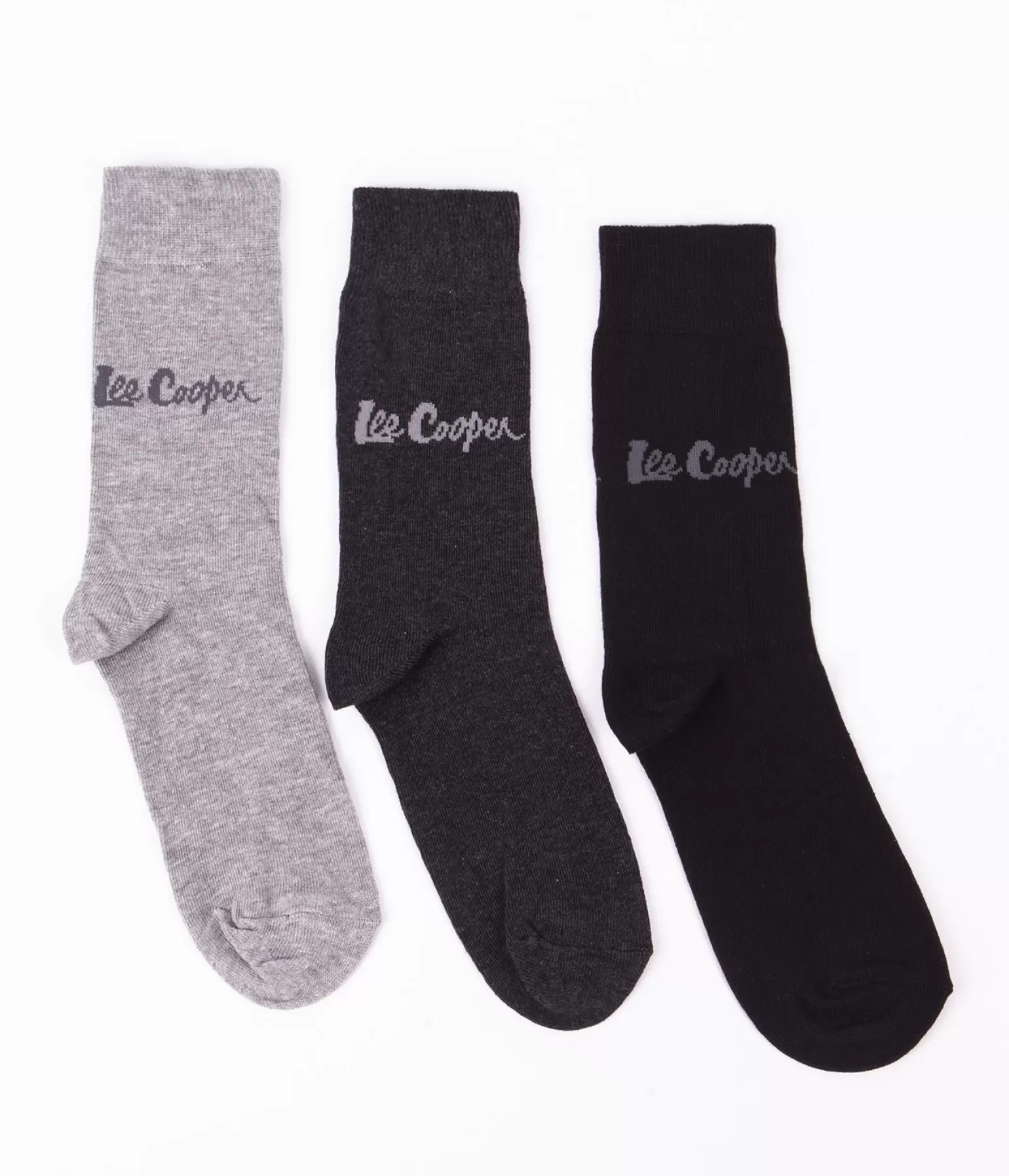 Lee Cooper Skarpety*Skarpety Za Kostkę 3-pak ANKSOCKS 0727 GREY MIX