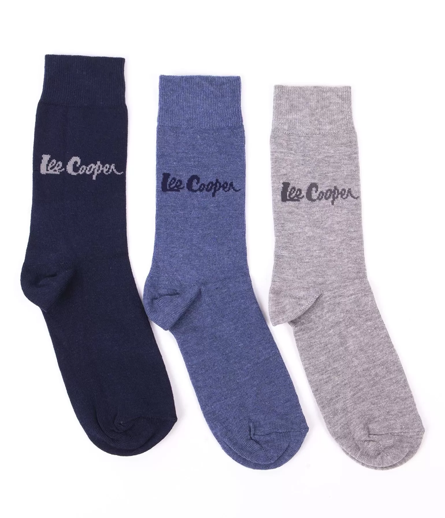 Lee Cooper Skarpety*Skarpety Za Kostkę 3-pak ANKSOCKS 0728 JEANS MIX