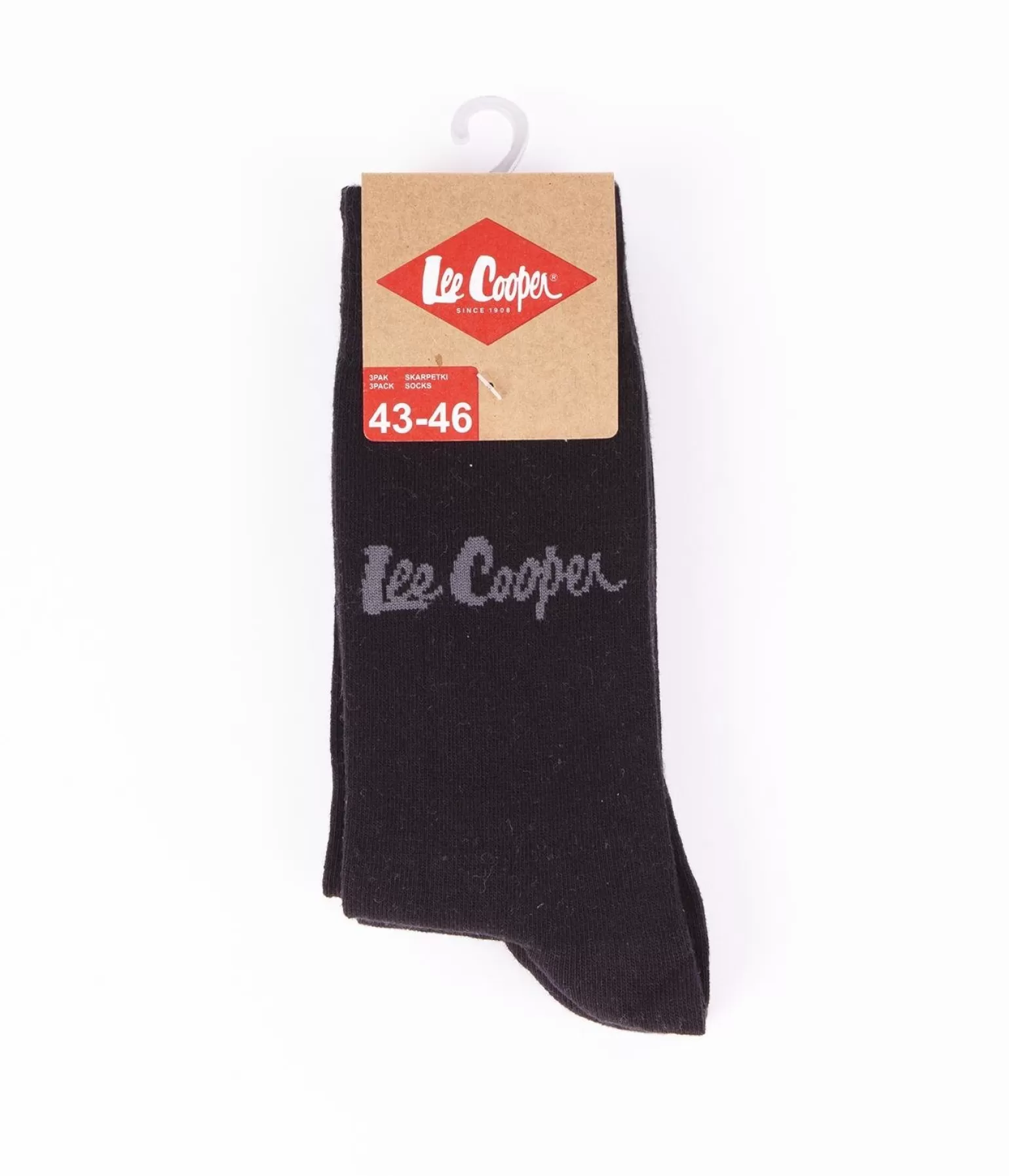 Lee Cooper Skarpety*Skarpety Za Kostkę Czarne 3-pak ANKSOCKS 0725 BLACK