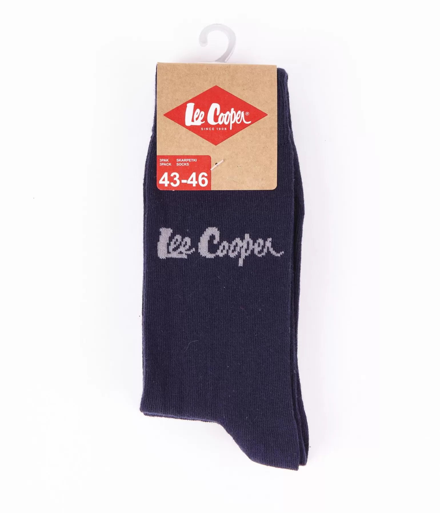 Lee Cooper Skarpety*Skarpety Za Kostkę Granatowe 3-pak ANKSOCKS 0726 NAVY