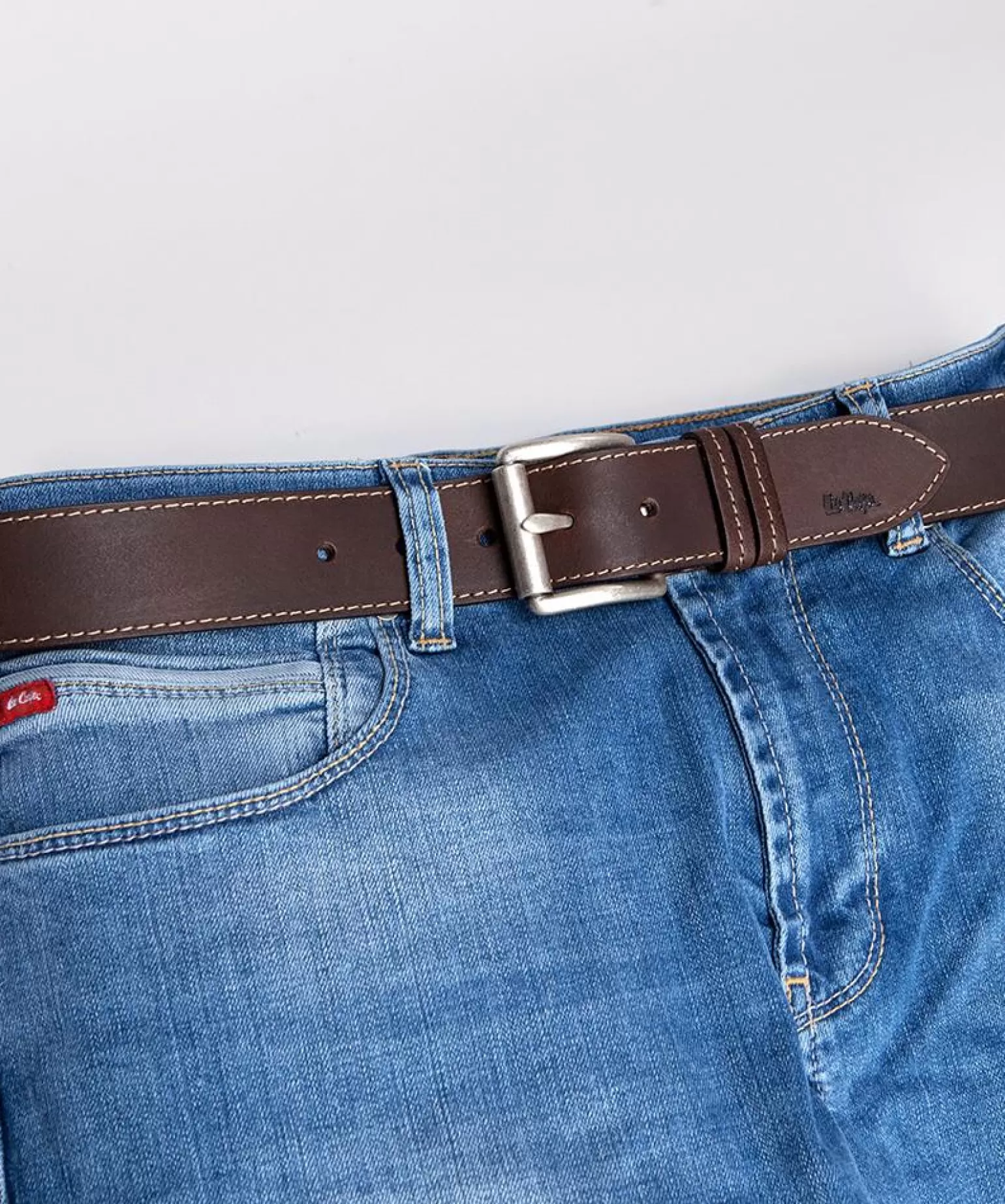 Lee Cooper Paski | Paski*Skórzany Pasek LCJ81 BROWN