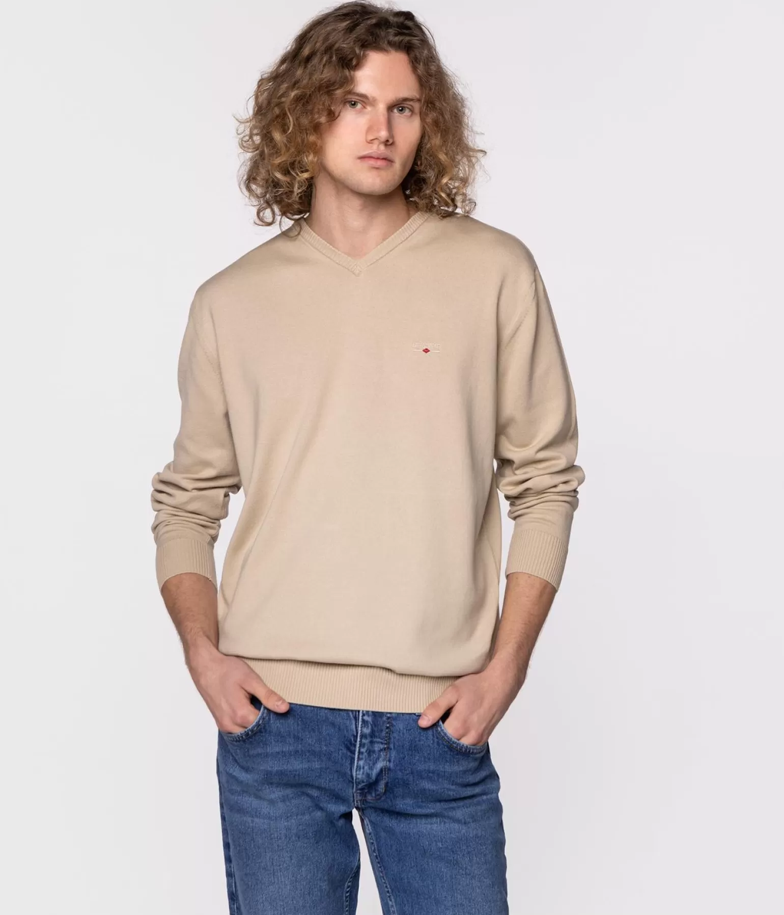 Lee Cooper Swetry*Sweter Z Bawełny Organicznej ADAM ORGANIC SAFARI