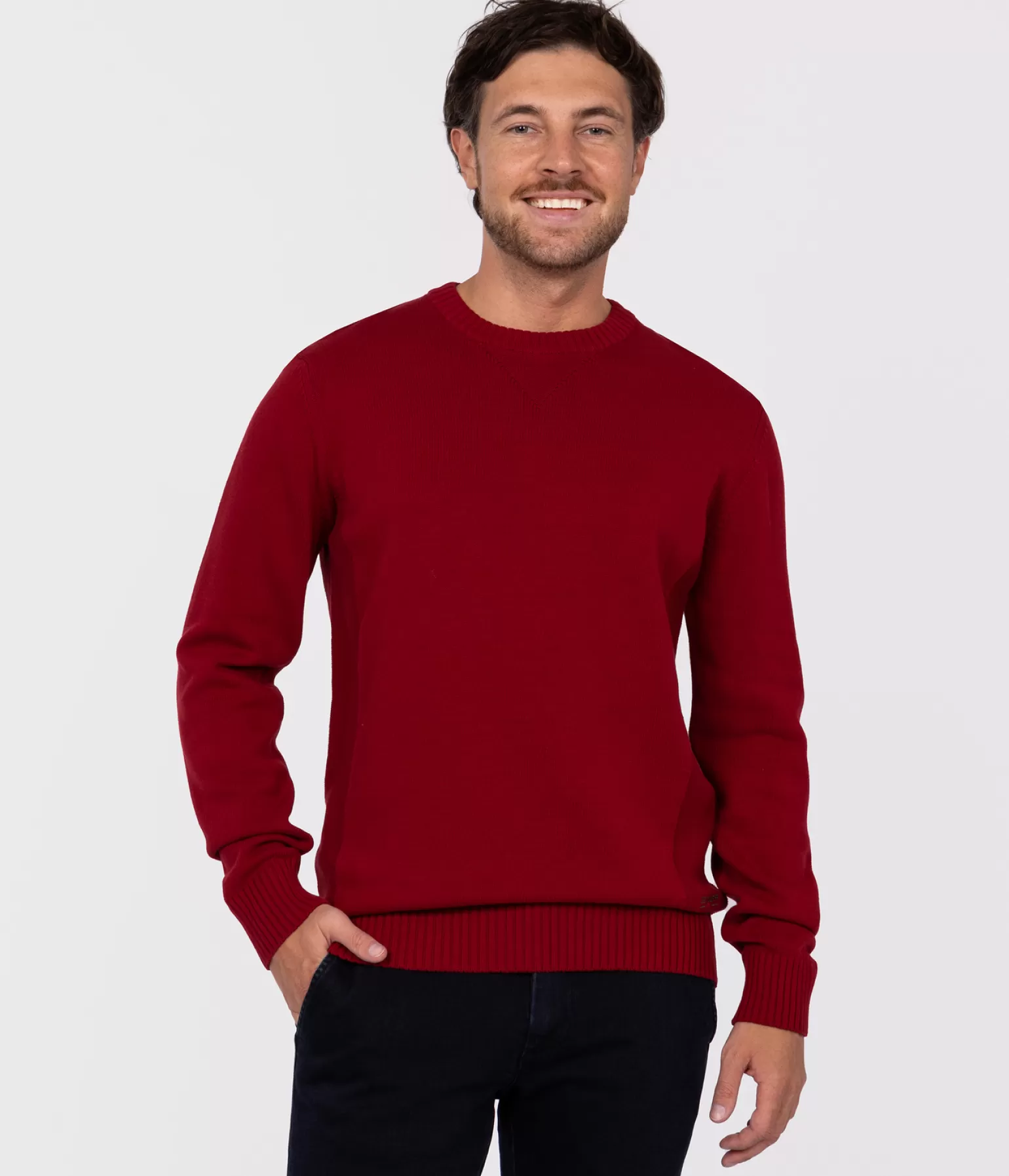 Lee Cooper Swetry*Sweter Z Bawełny Organicznej BILL ORGANIC RED