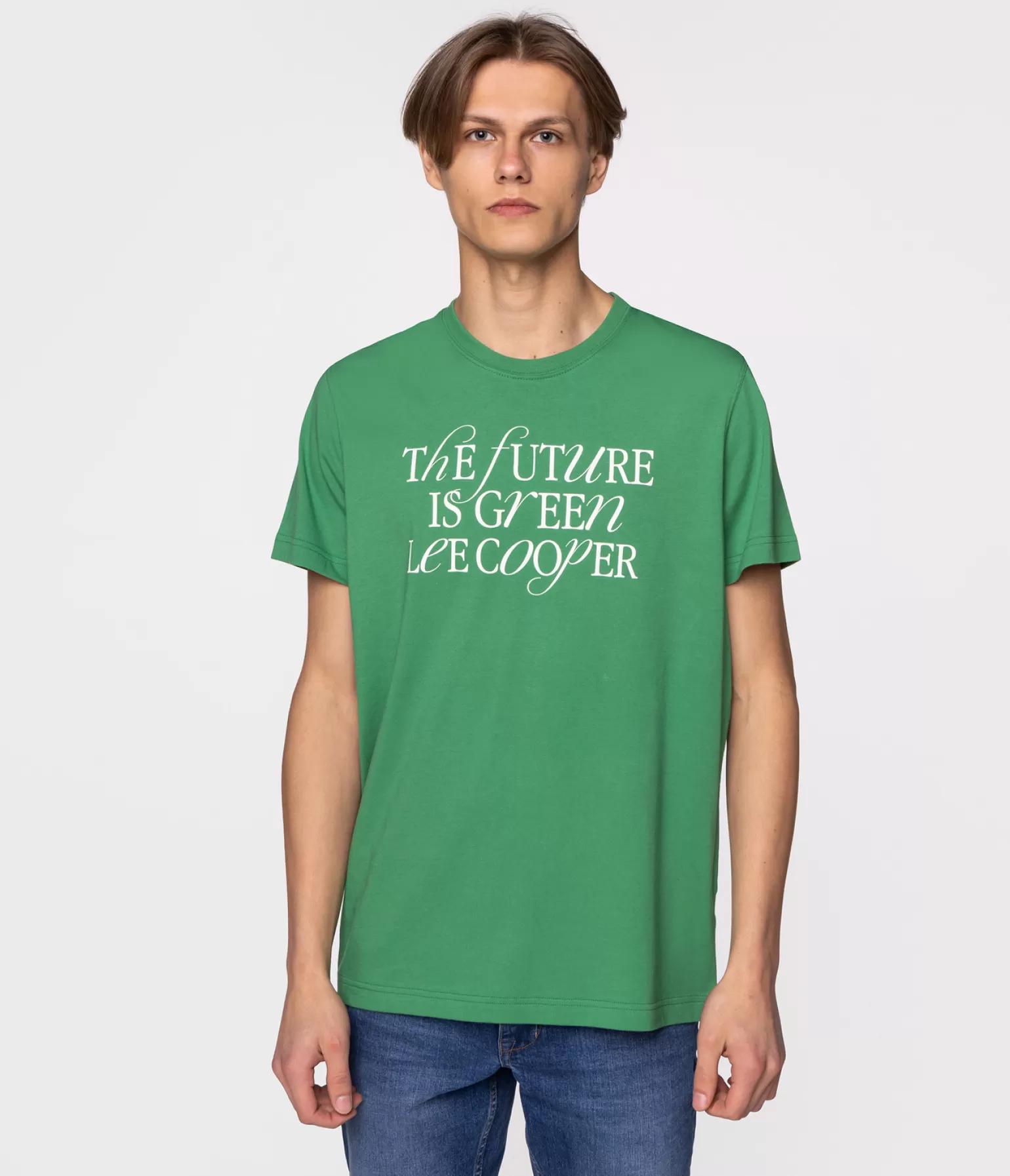 Lee Cooper T-shirty*T-shirt Regular FUTURE 1010 MEDIUM GREEN