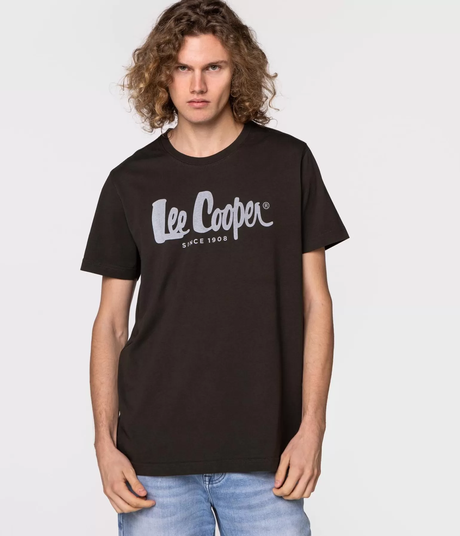 Lee Cooper T-shirty*T-shirt Regular HERO7 FADE 1010 PEAT