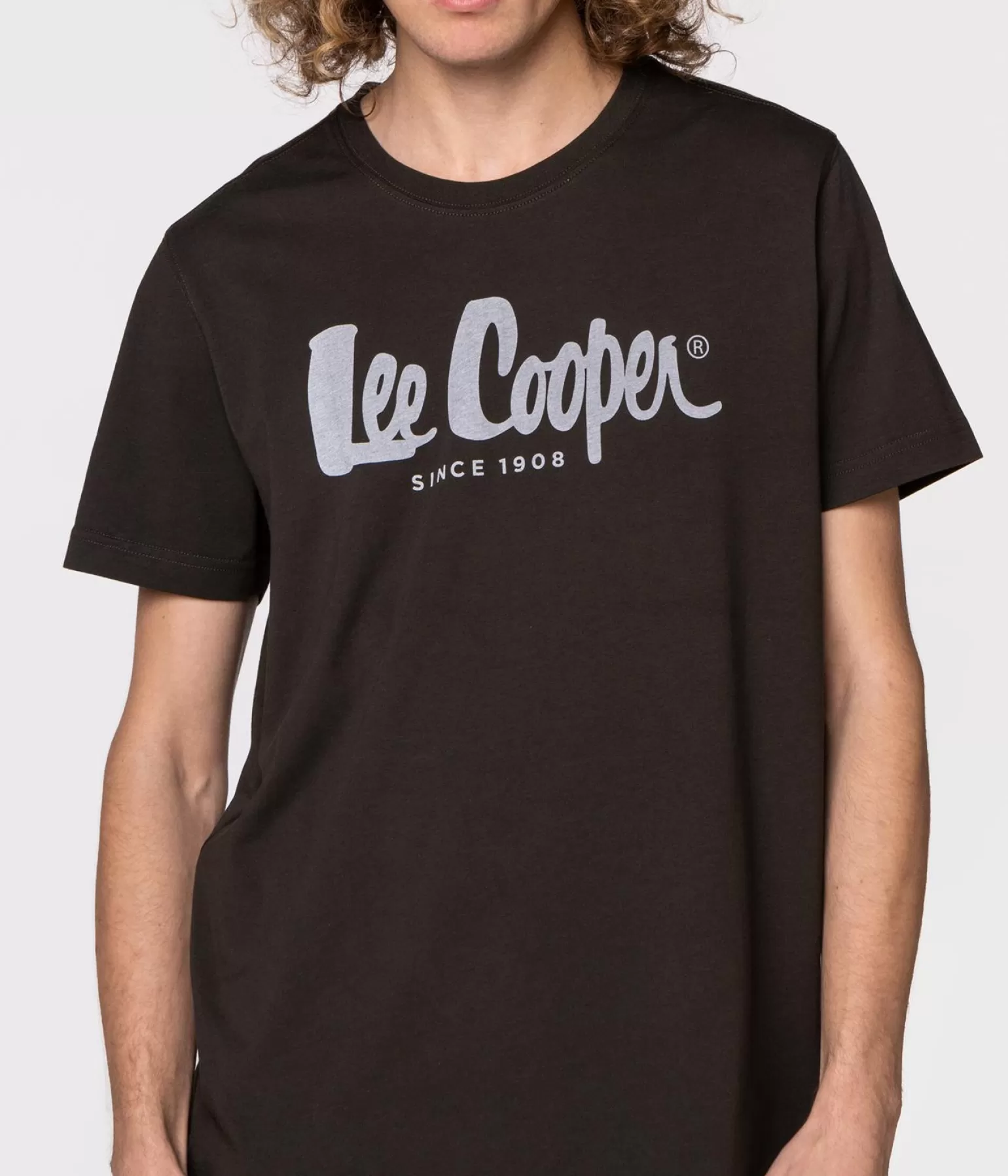 Lee Cooper T-shirty*T-shirt Regular HERO7 FADE 1010 PEAT