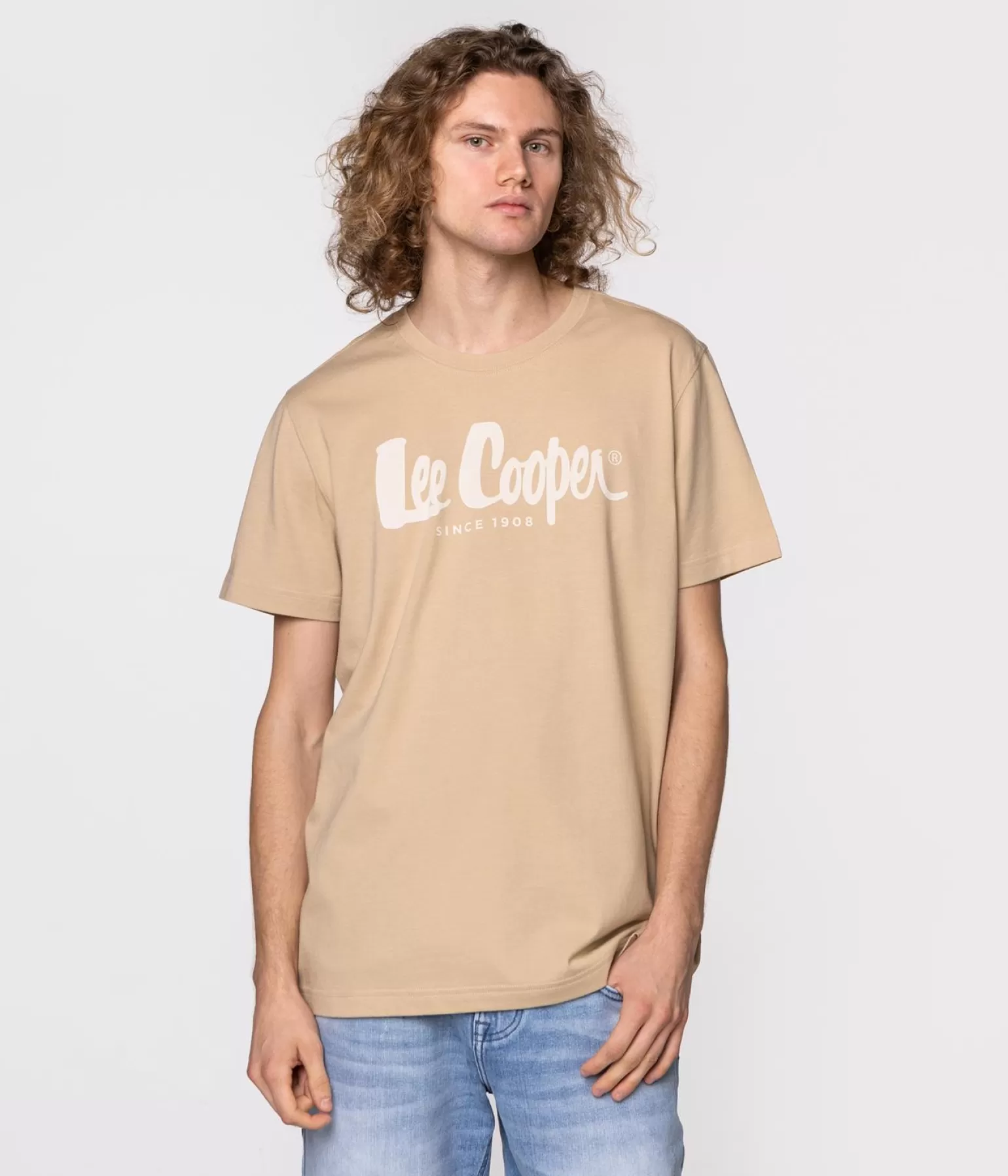 Lee Cooper T-shirty*T-shirt Regular HERO7 FADE 1010 SAFARI