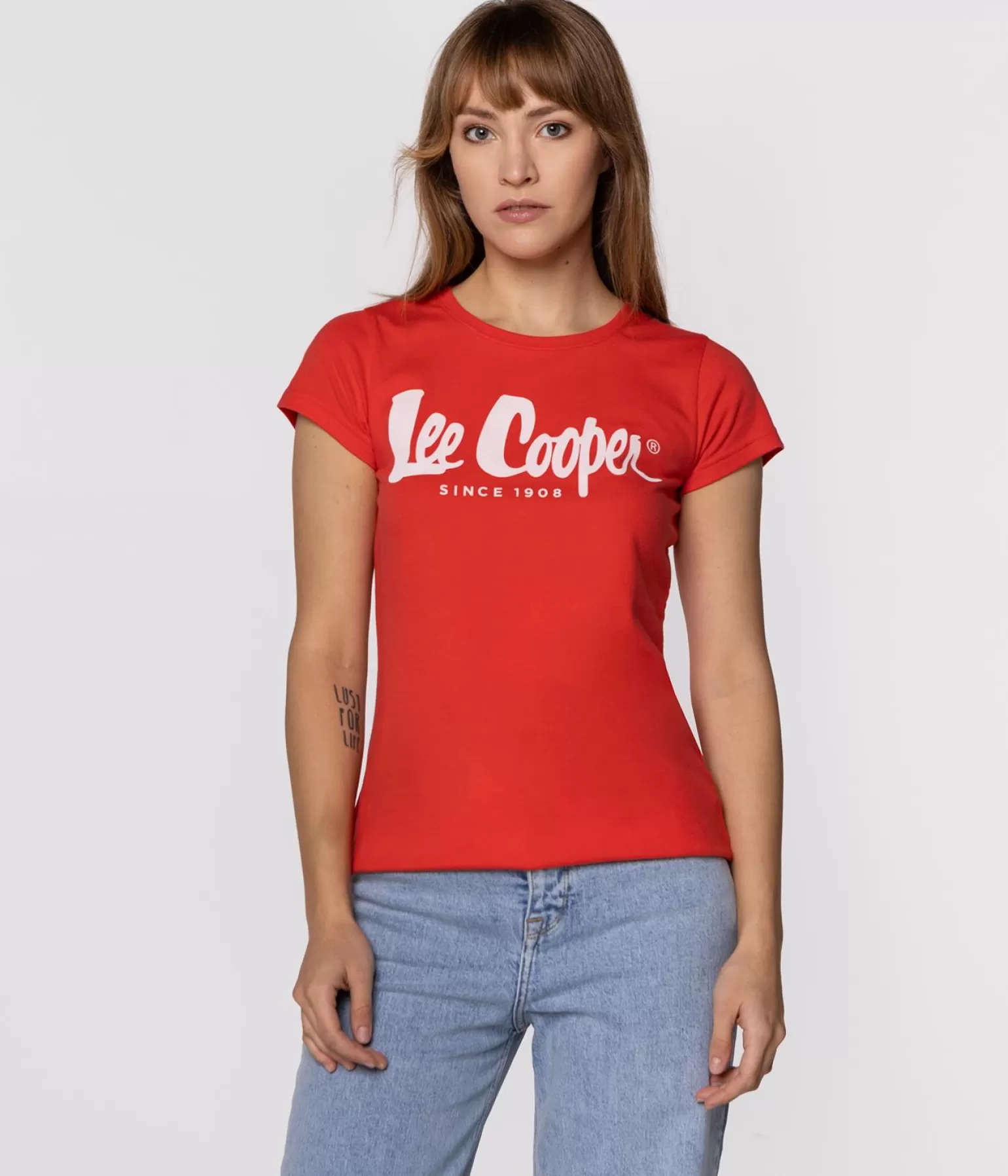 Lee Cooper T-shirty*T-shirt Regular LOGAN3 3030 CAYENNE