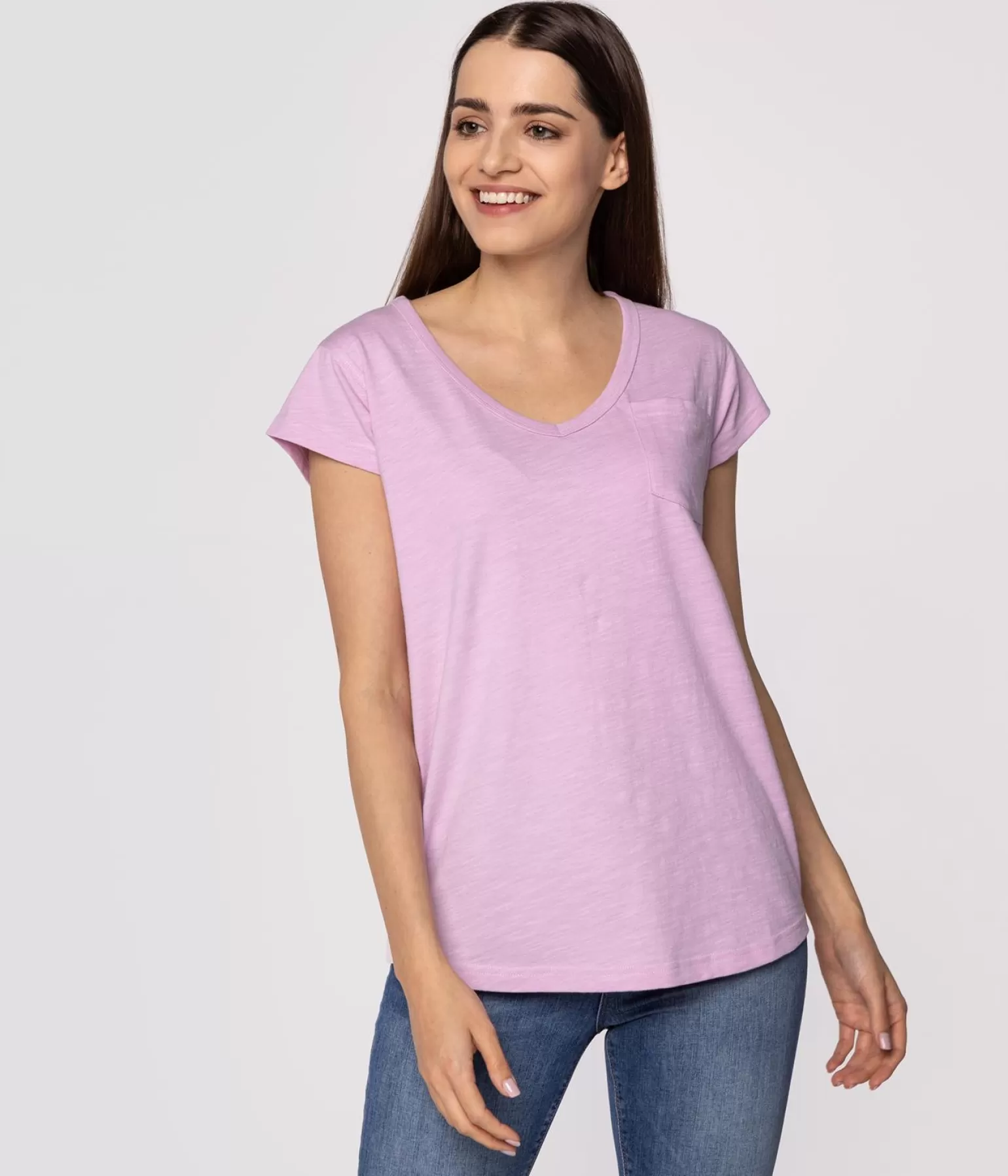 Lee Cooper T-shirty*T-shirt Regular OLIVIA 4046 PINK LAVENDER