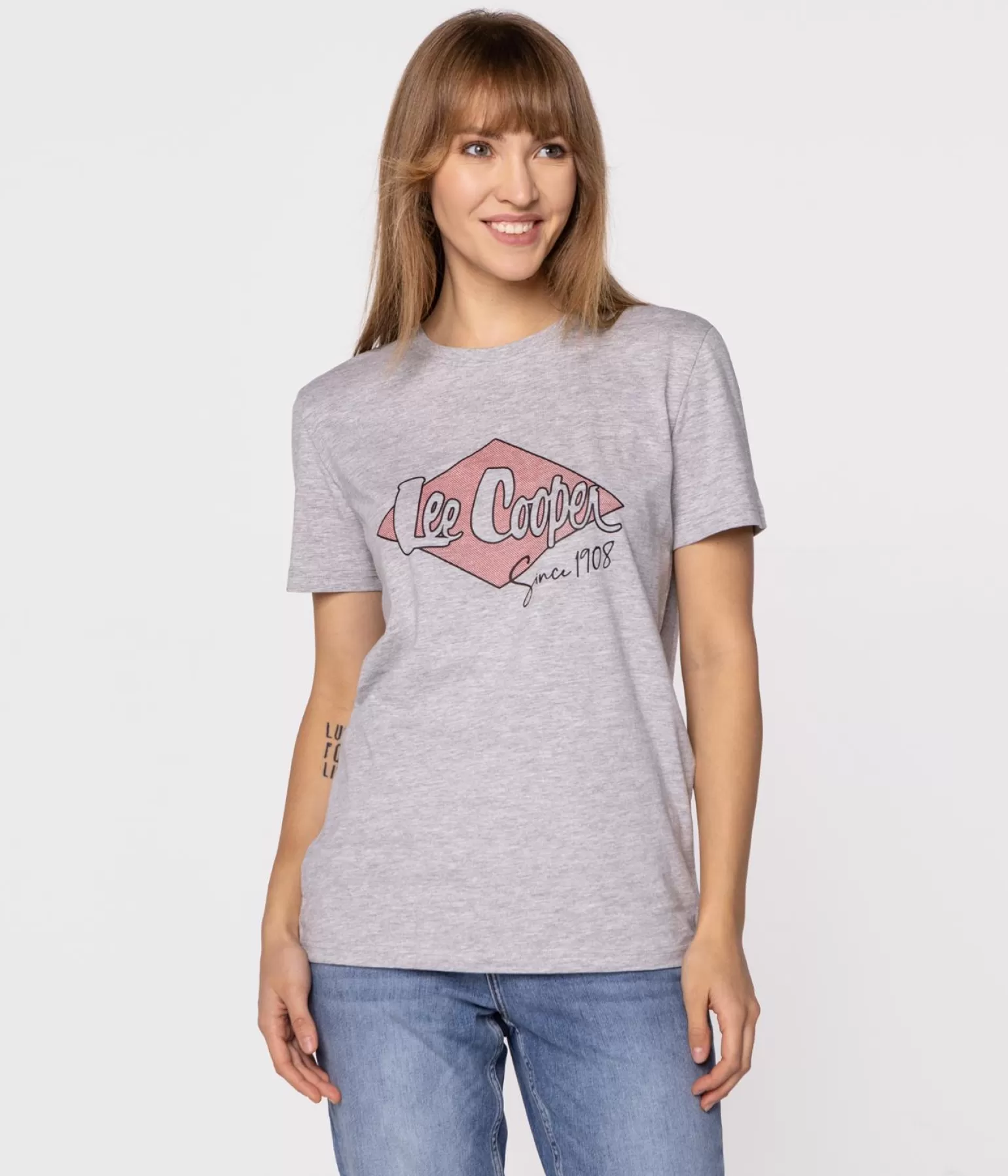 Lee Cooper T-shirty | T-shirty*T-shirt Unisex BRAND9 9020 GREY MELANGE