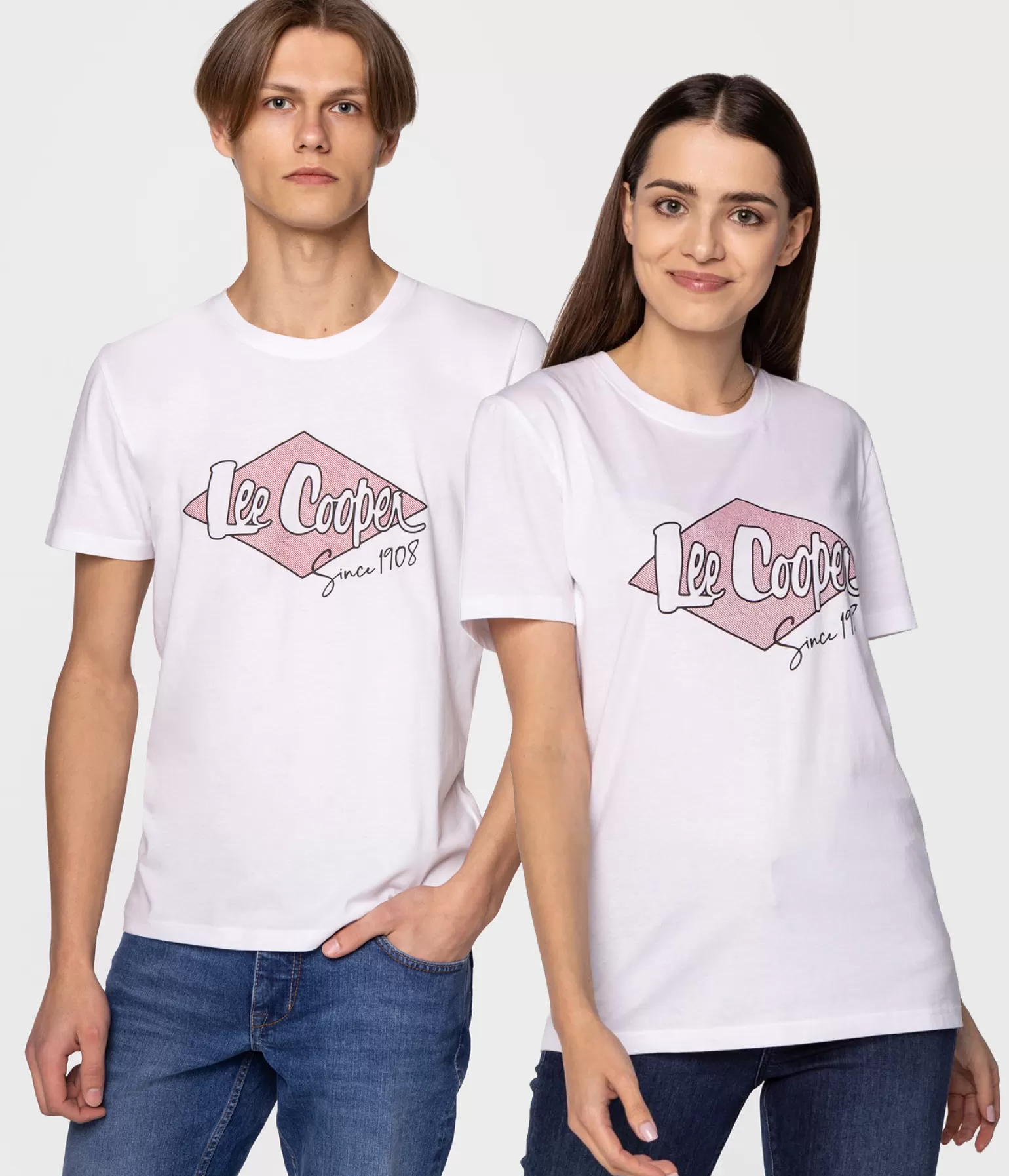 Lee Cooper T-shirty | T-shirty*T-shirt Unisex BRAND9 9020 WHITE