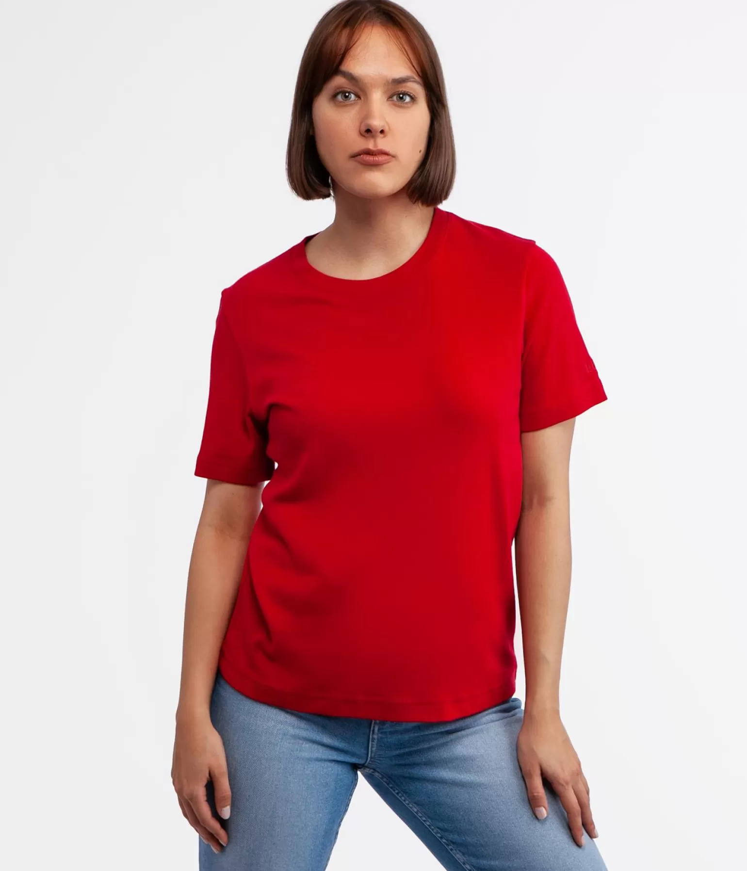 Lee Cooper T-shirty*T-shirt Z Bawełną Organiczną OLENA 4048 RED