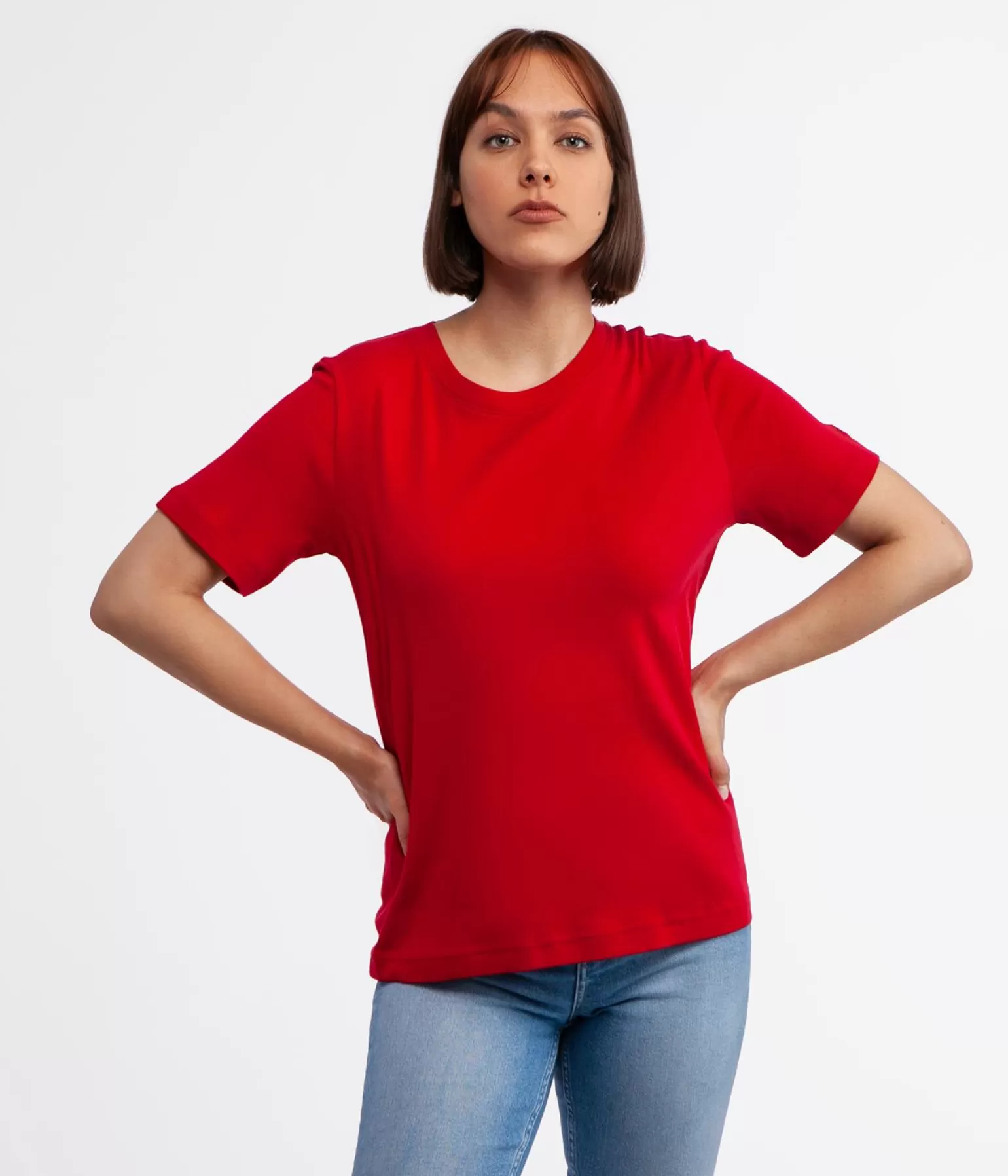 Lee Cooper T-shirty*T-shirt Z Bawełną Organiczną OLENA 4048 RED