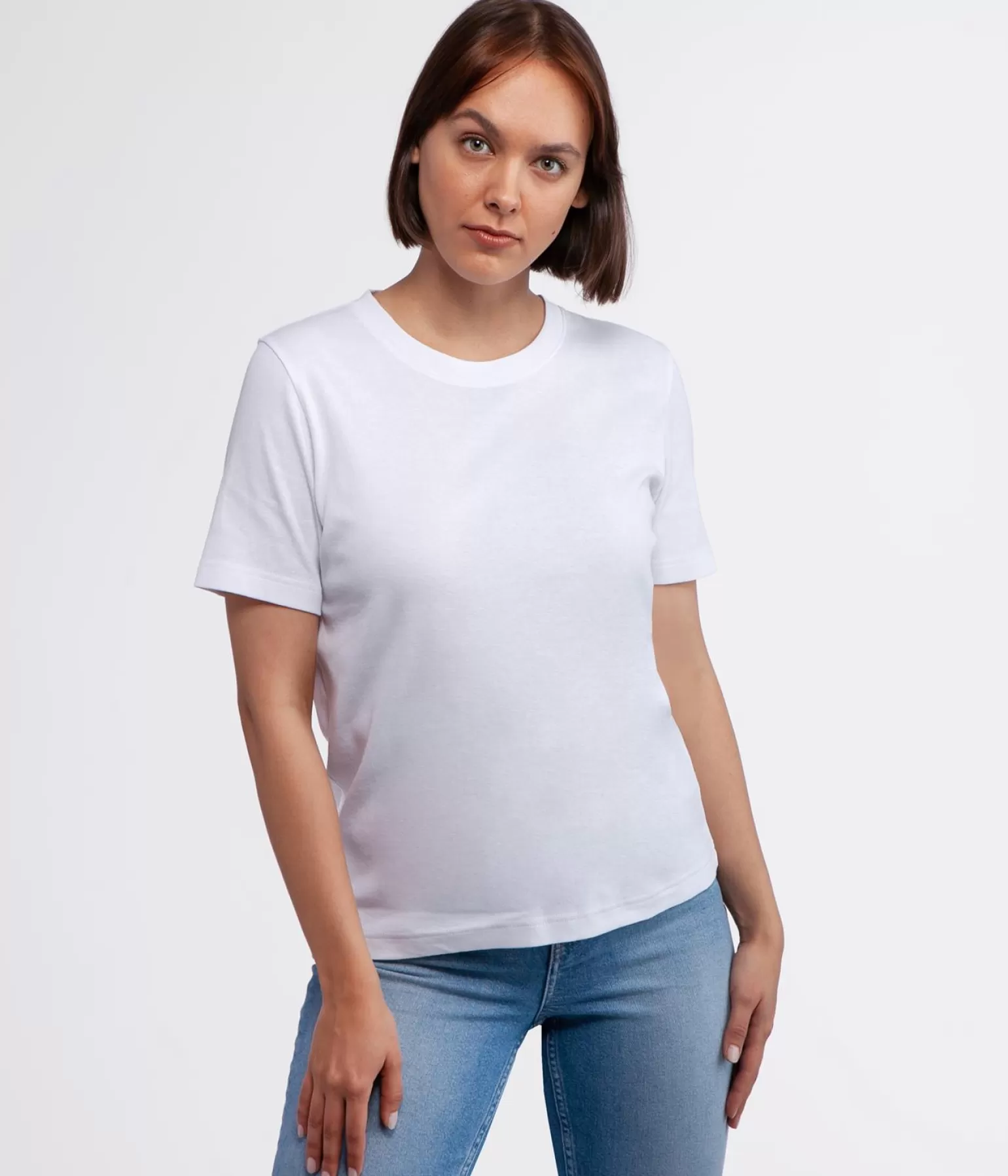 Lee Cooper T-shirty*T-shirt Z Bawełną Organiczną OLENA 4048 WHITE