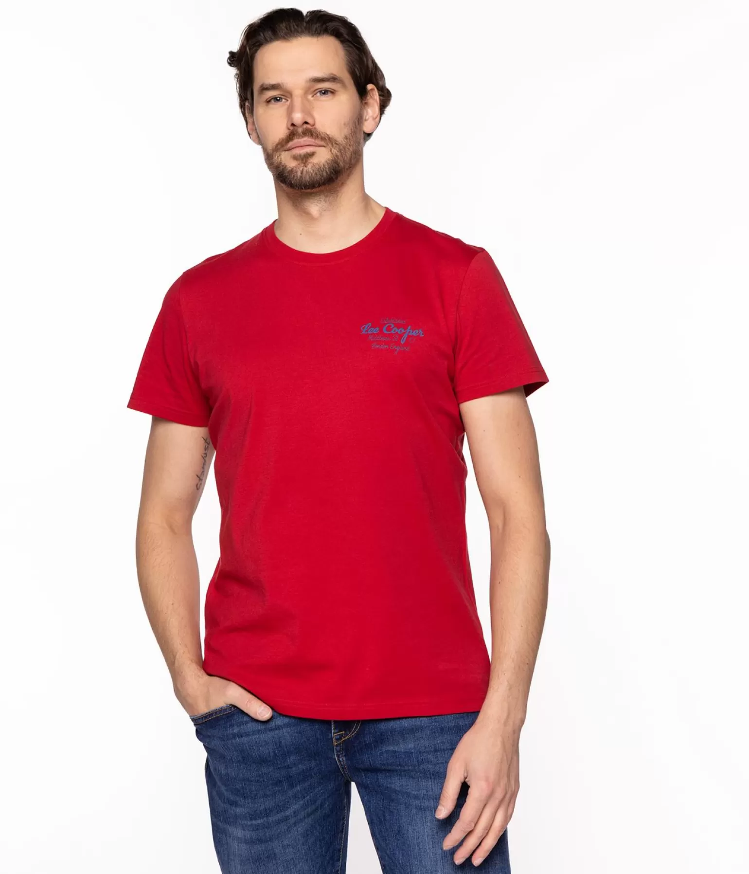 Lee Cooper T-shirty*T-shirt Z Nadrukiem BRAND10 2410 RED