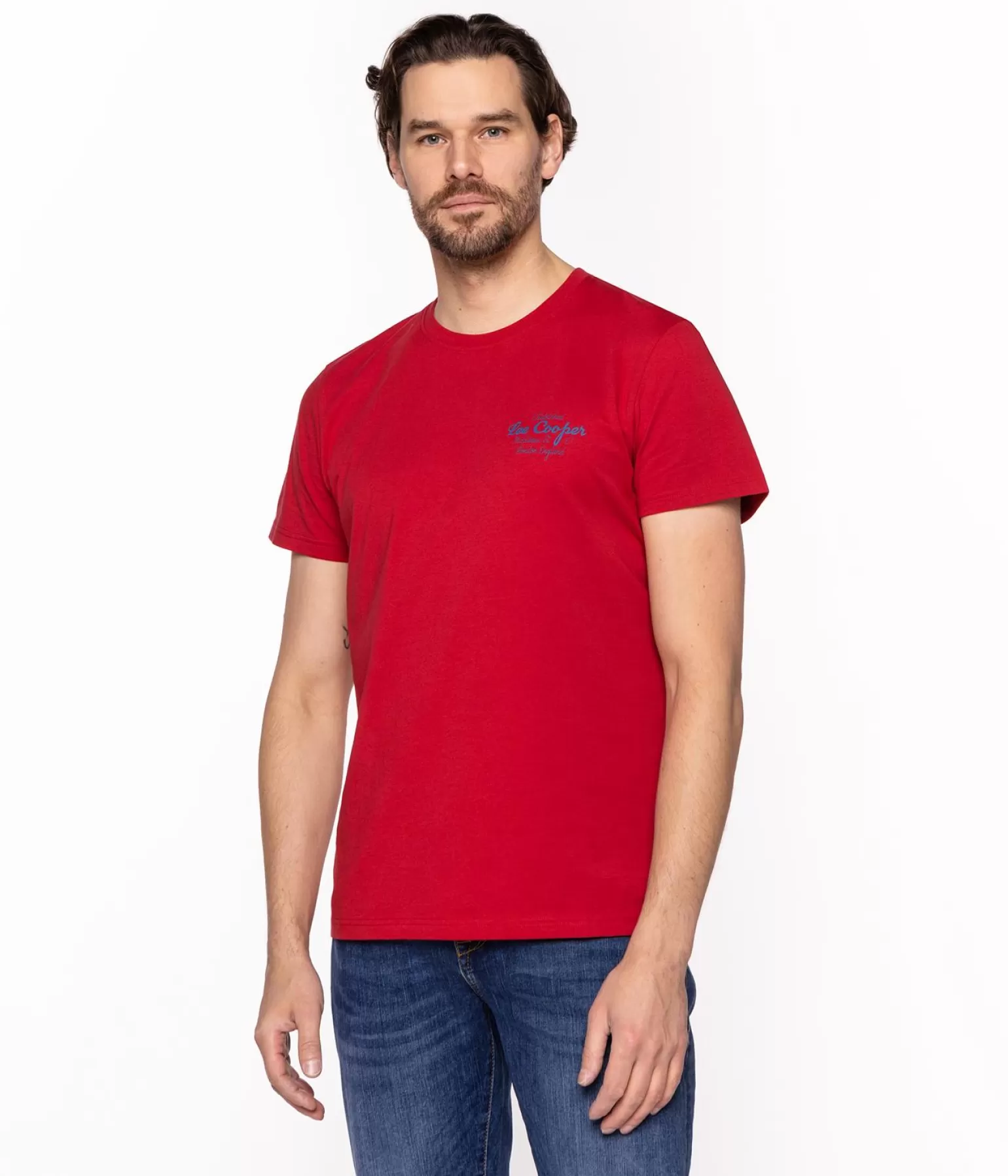 Lee Cooper T-shirty*T-shirt Z Nadrukiem BRAND10 2410 RED